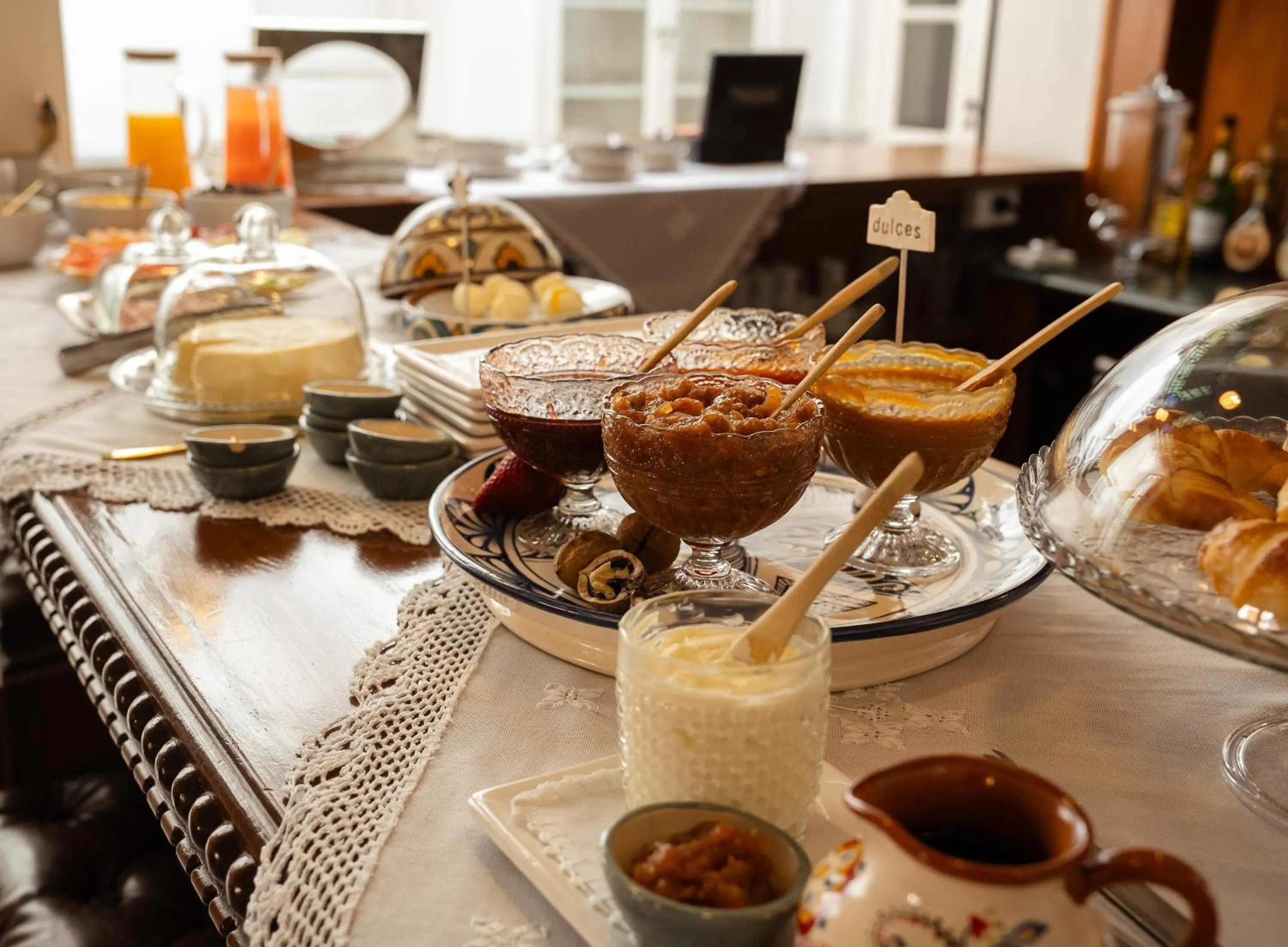 Buffet breakfast in Villa Vicuña Salta Hotel Boutique