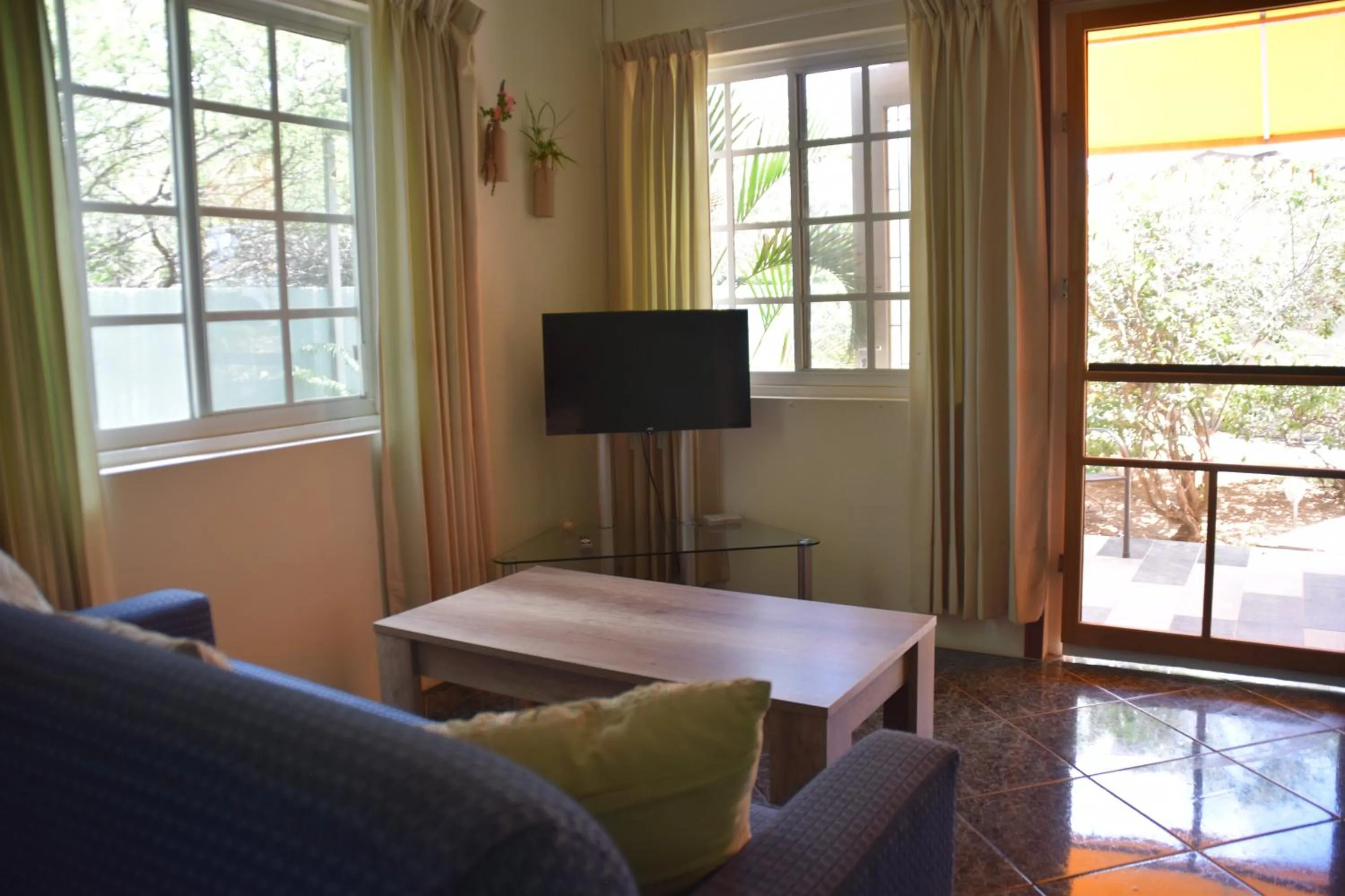 Seating area in La Felicidad Aruba