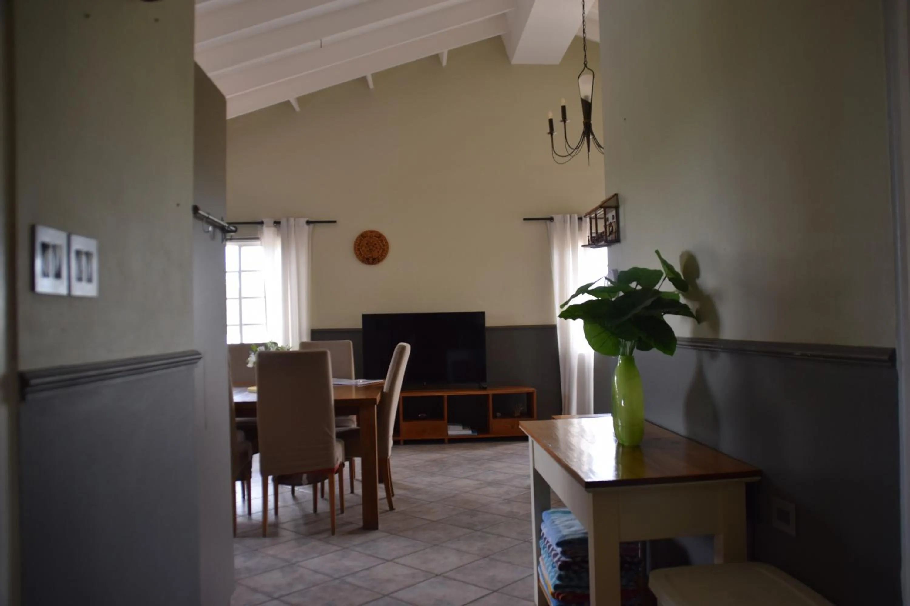 Living room in La Felicidad Aruba