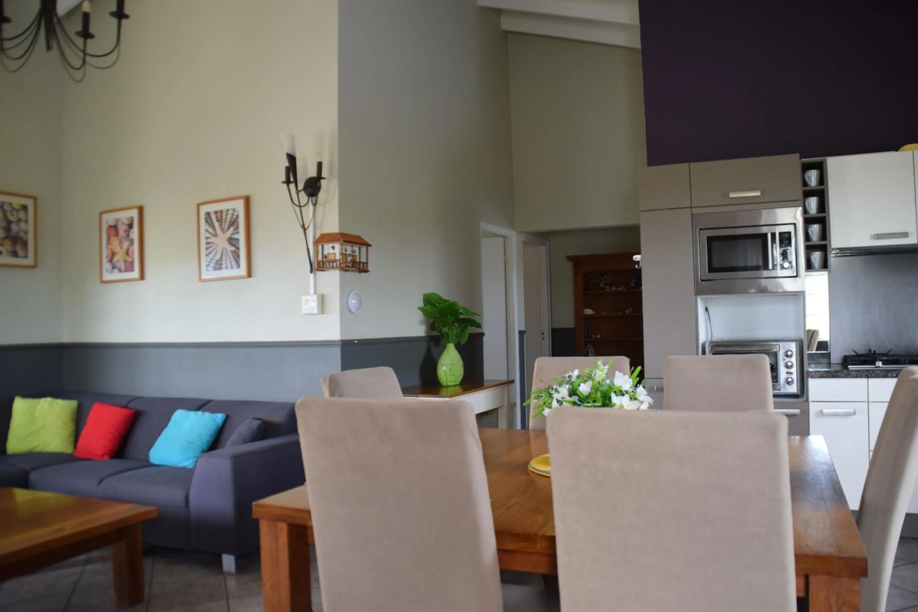 Living room in La Felicidad Aruba