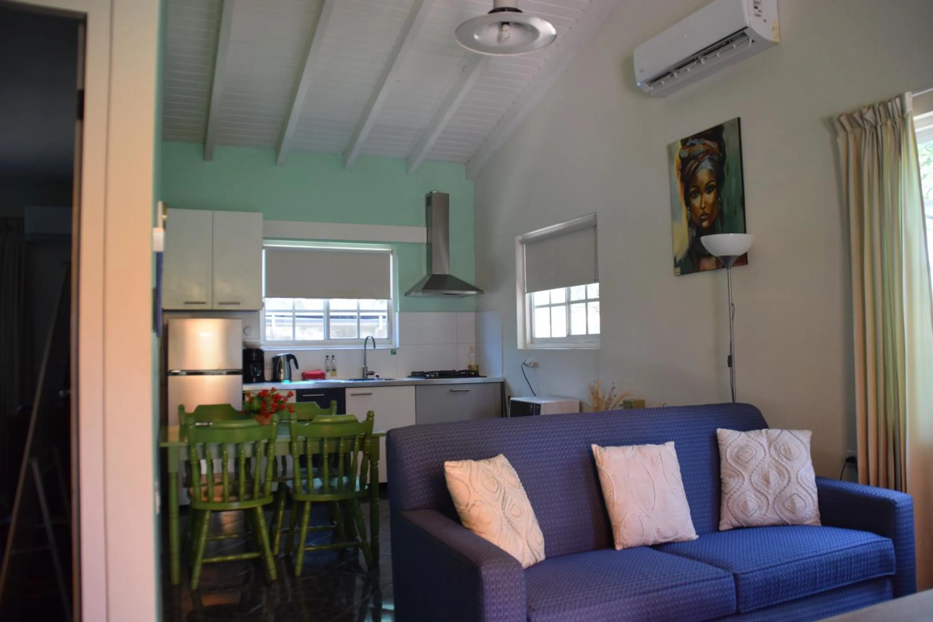 Living room in La Felicidad Aruba