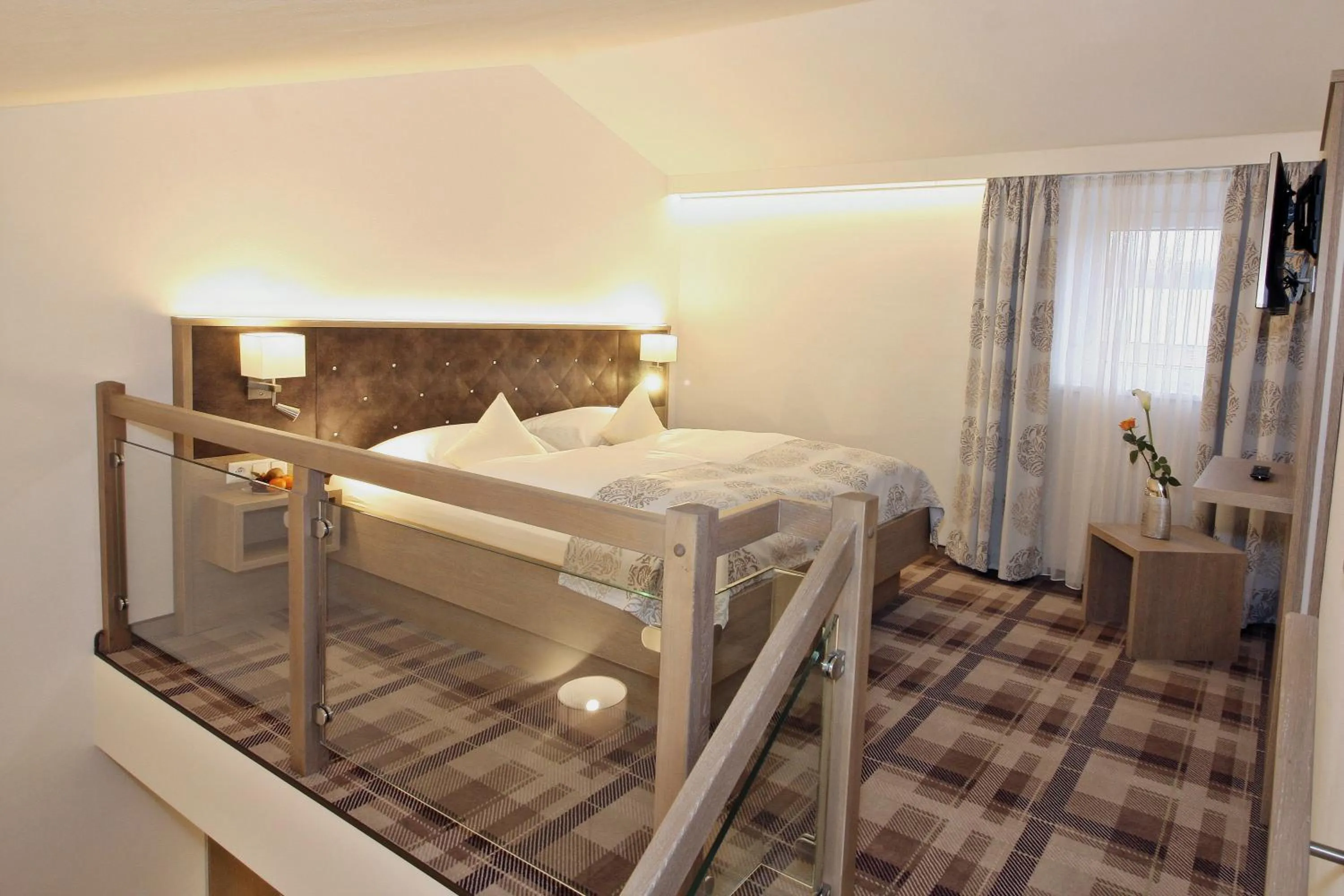 Decorative detail, Bed in Hotel Chrysantihof