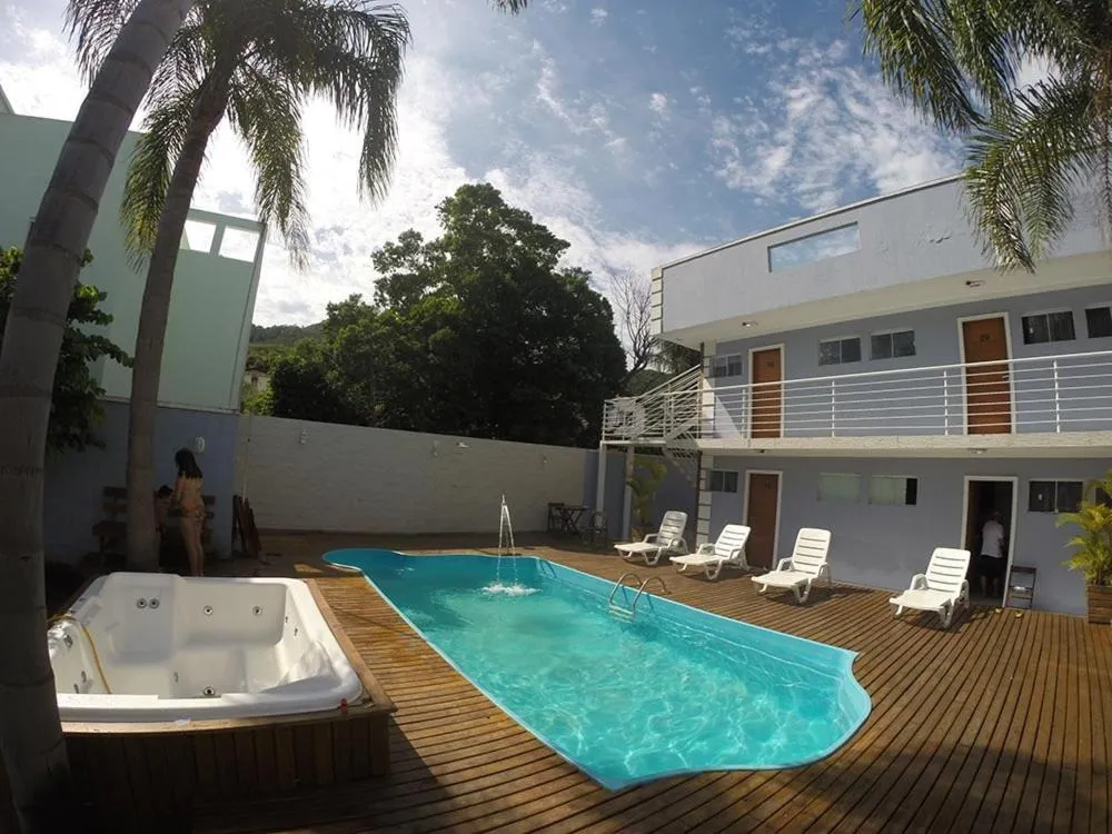 Pool view in Pousada das Estrelas