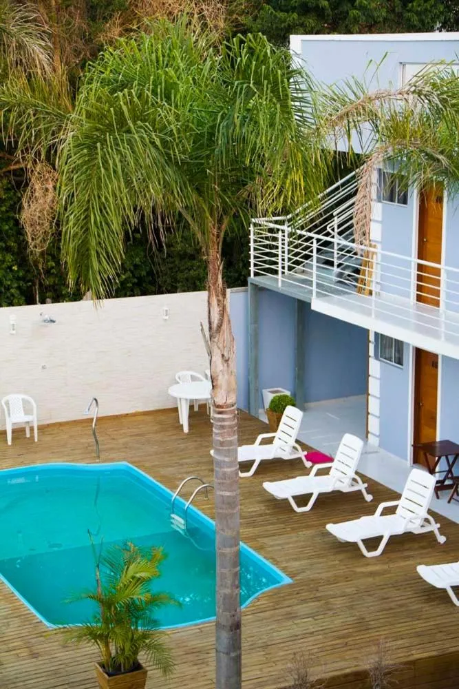 Pool view in Pousada das Estrelas