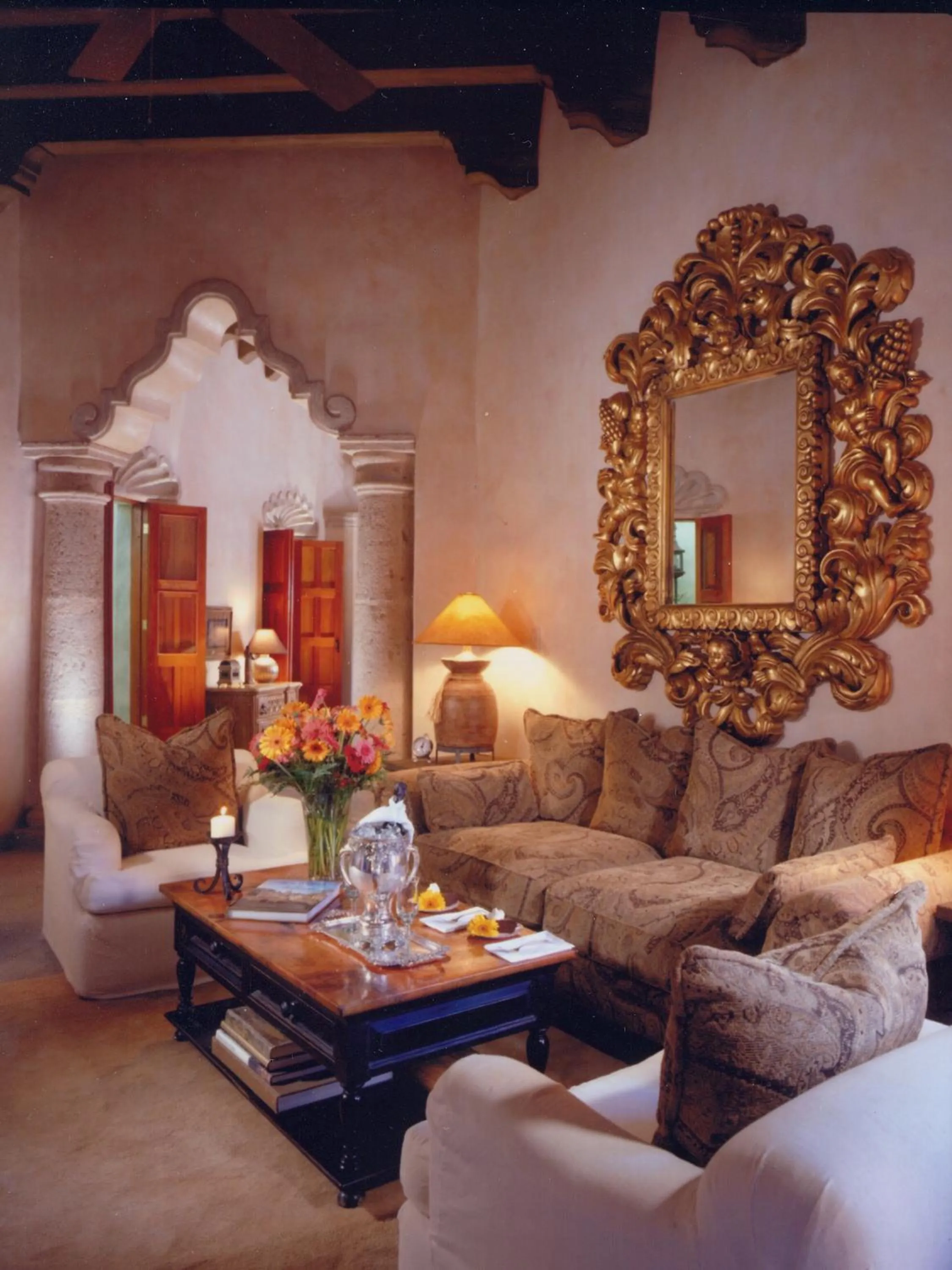 Living room in Hacienda de los Santos