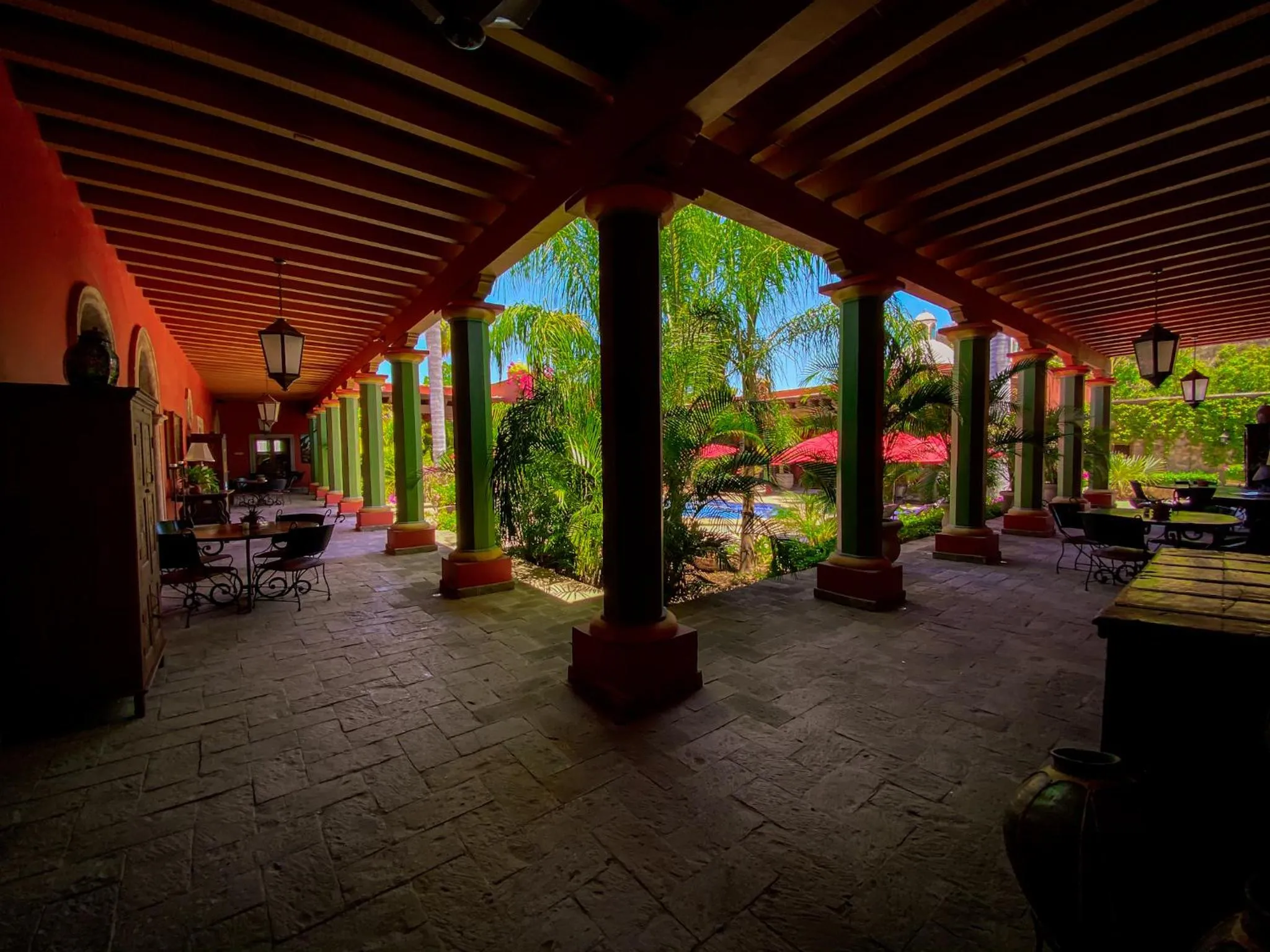 Patio in Hacienda de los Santos