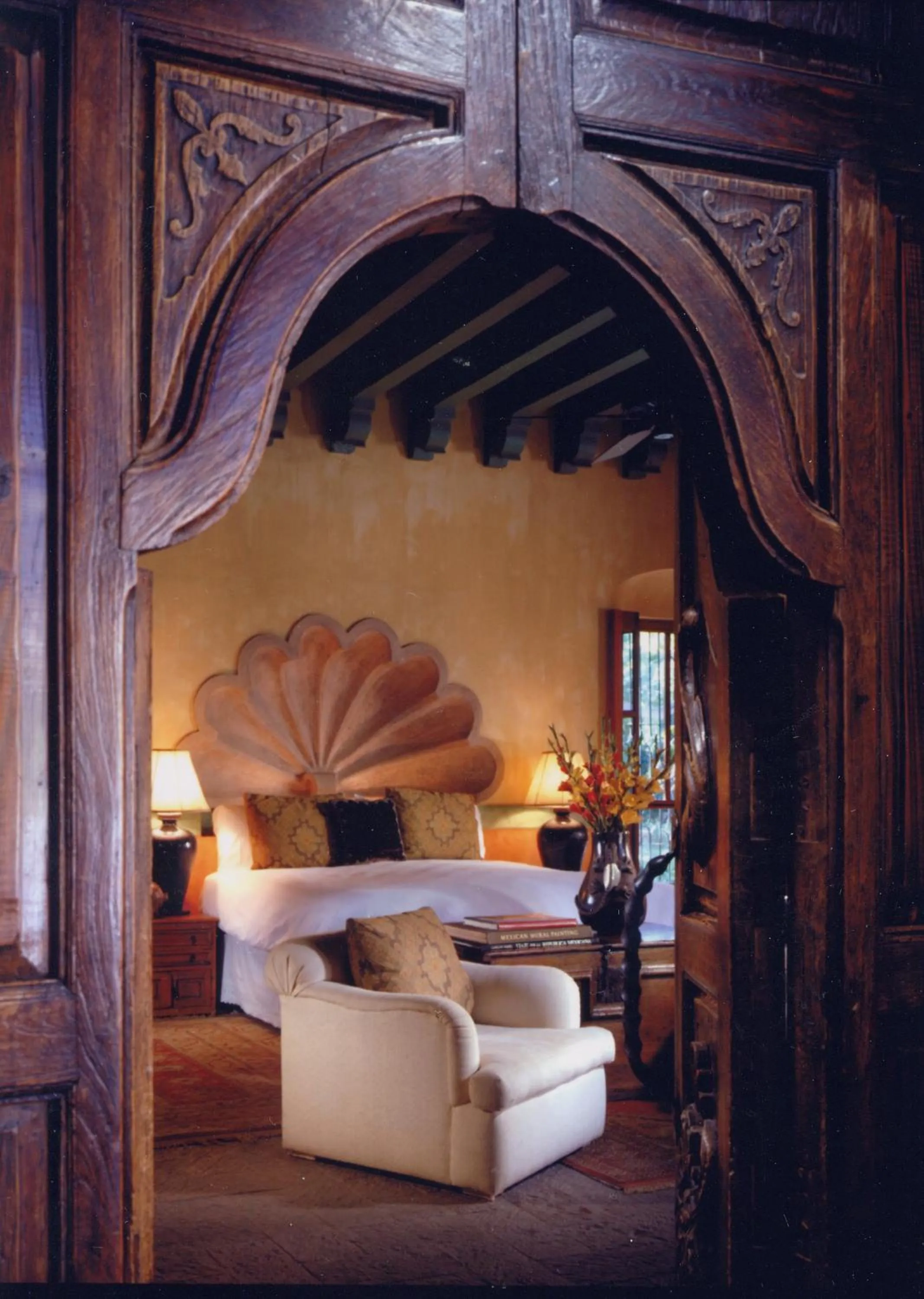 Living room, Bed in Hacienda de los Santos