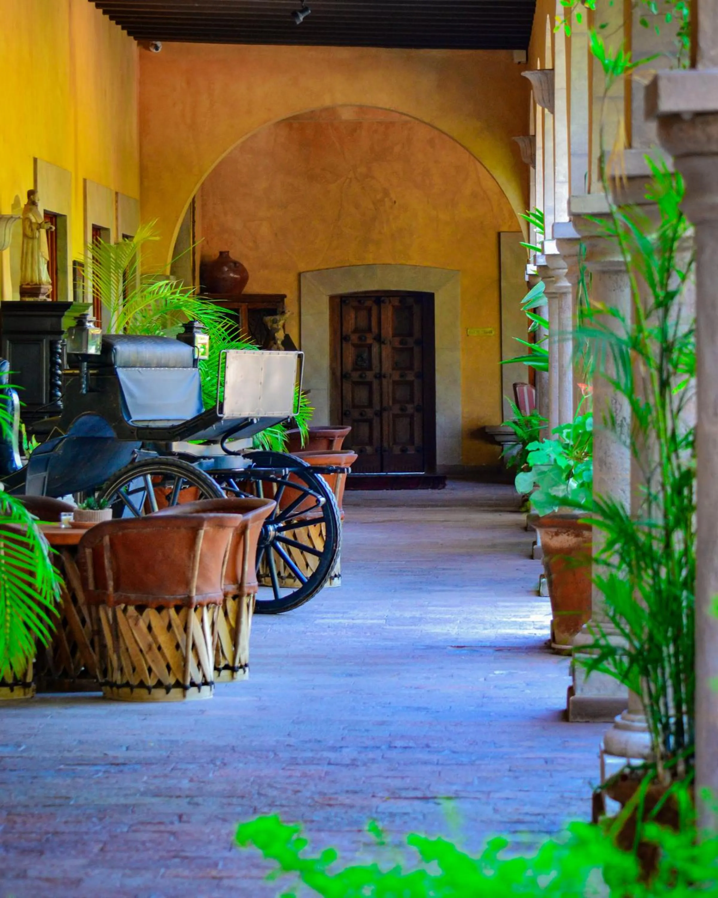 Patio in Hacienda de los Santos