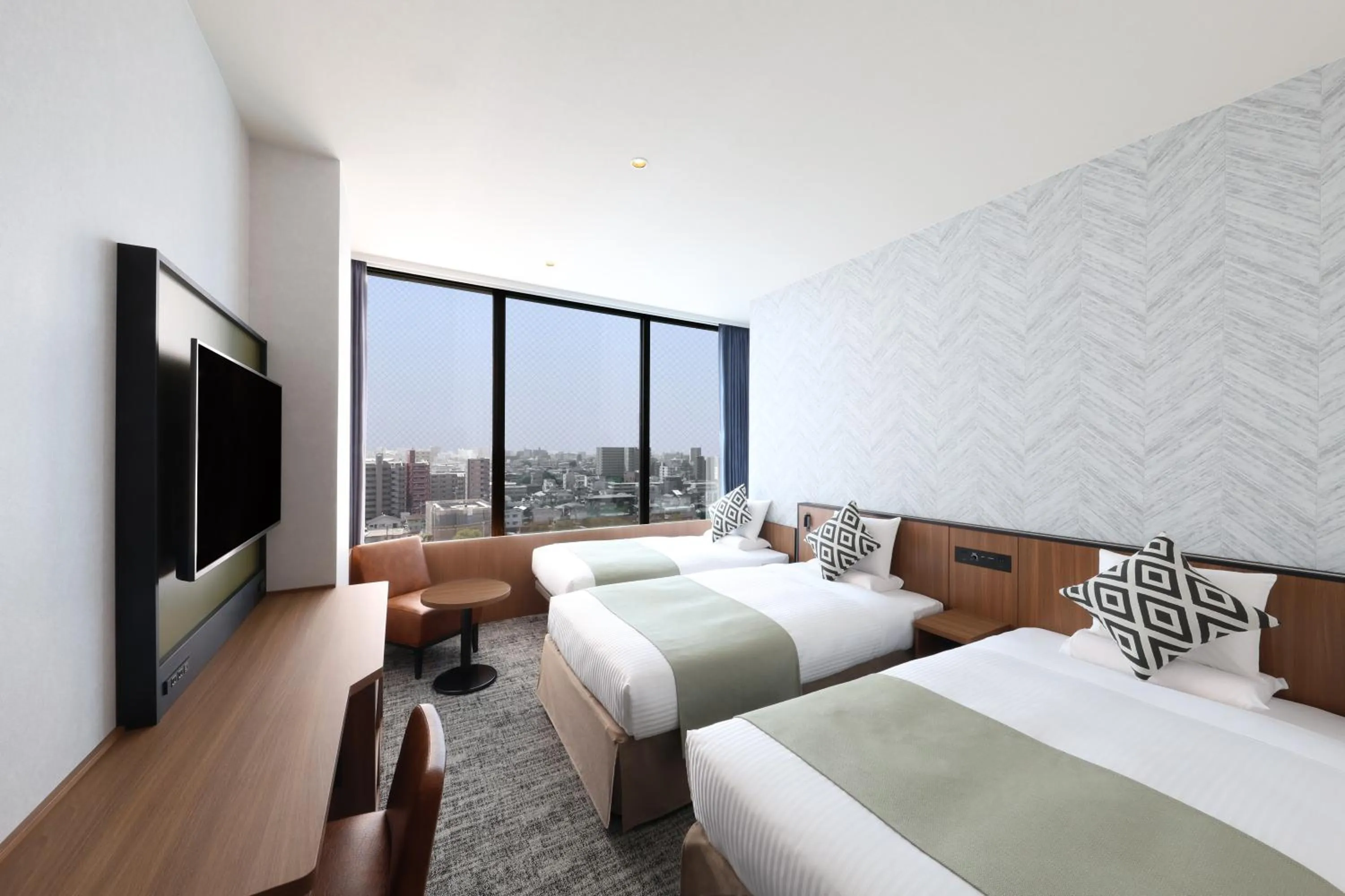 Photo of the whole room, Bed in HOTEL MYSTAYS Kumamoto Riverside