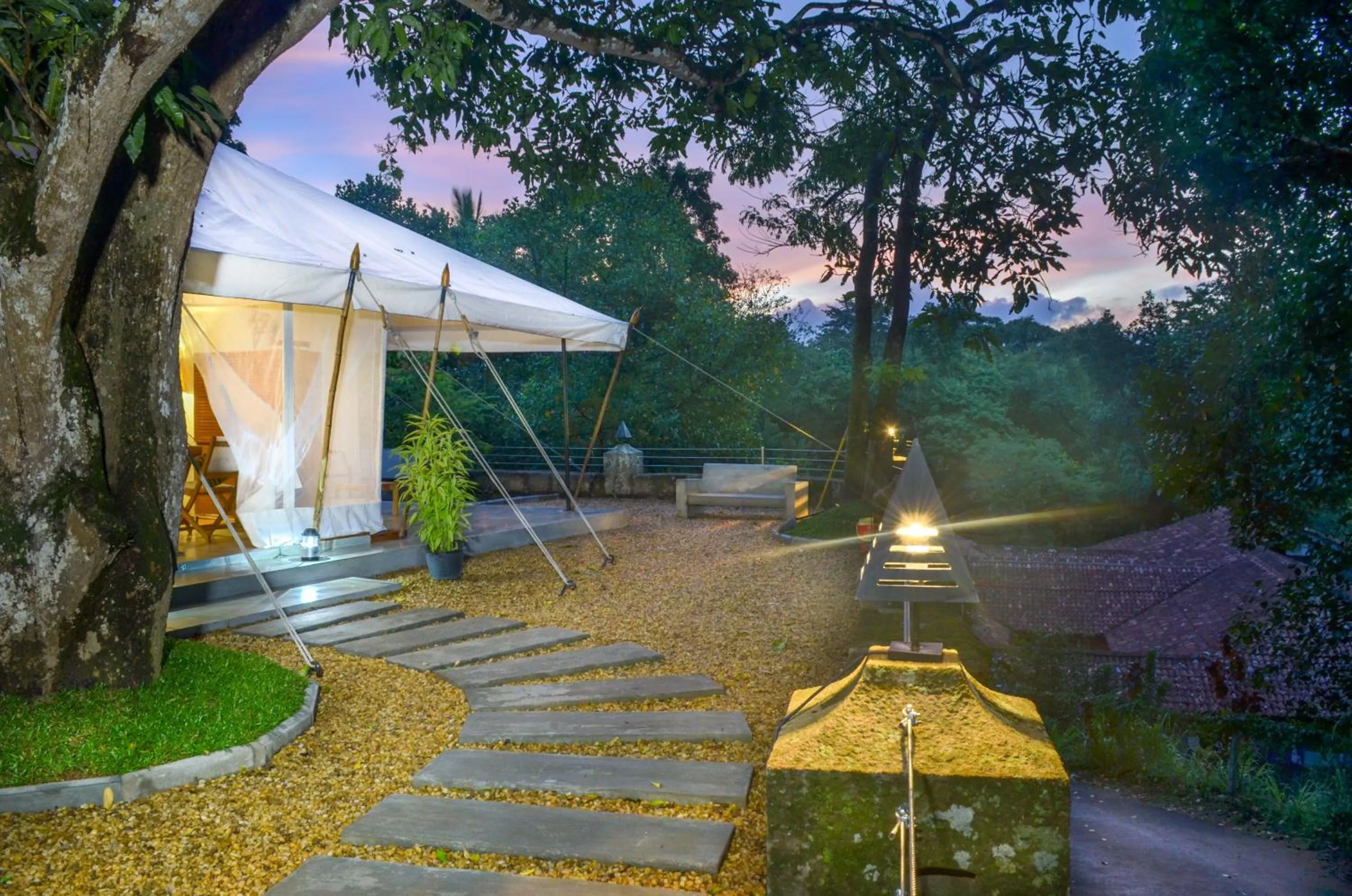 Garden view in The Elephant Stables