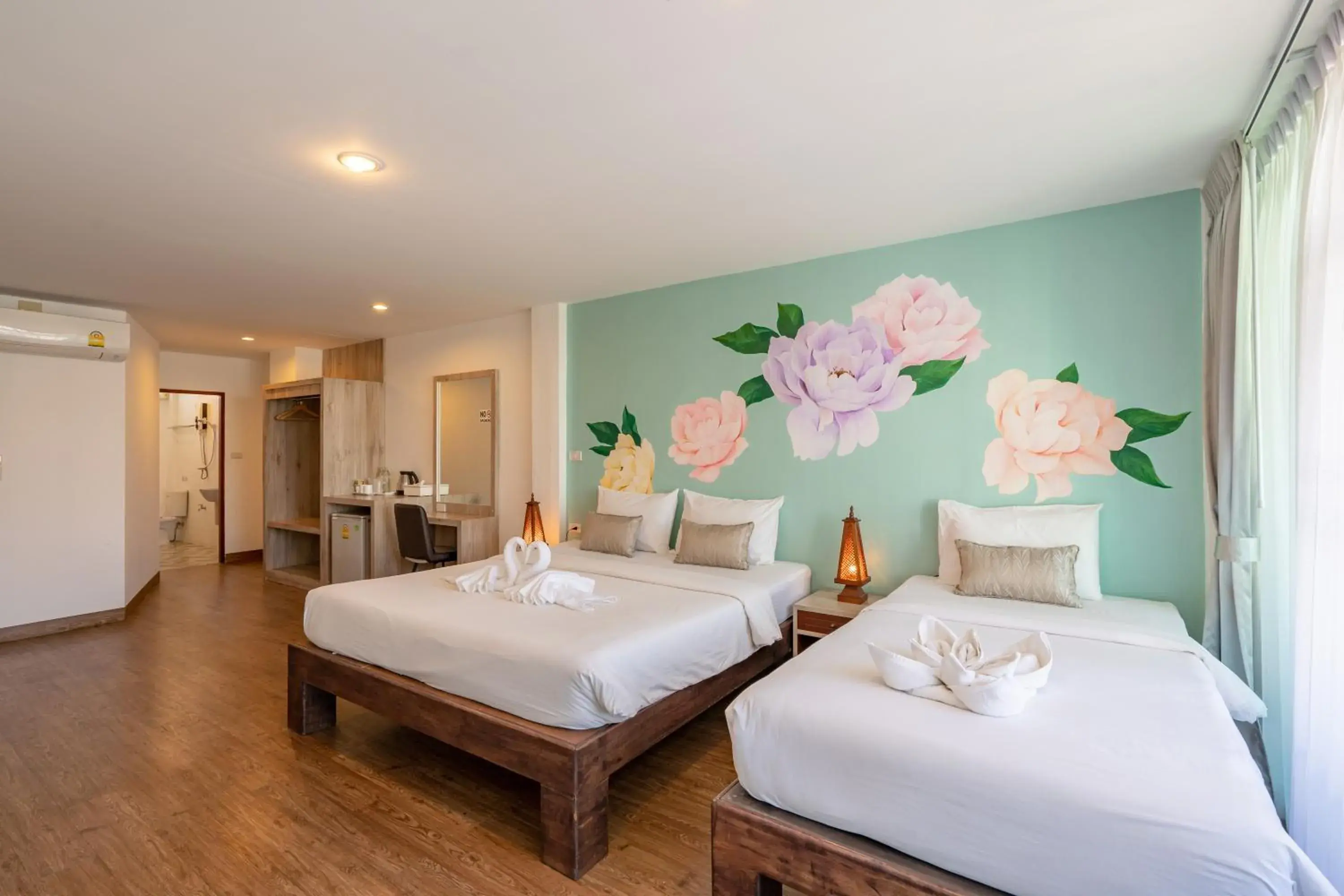 Deluxe Triple Room in B House Chiang Mai Thailand Deluxe Triple Room in B House Chiang Mai Thailand