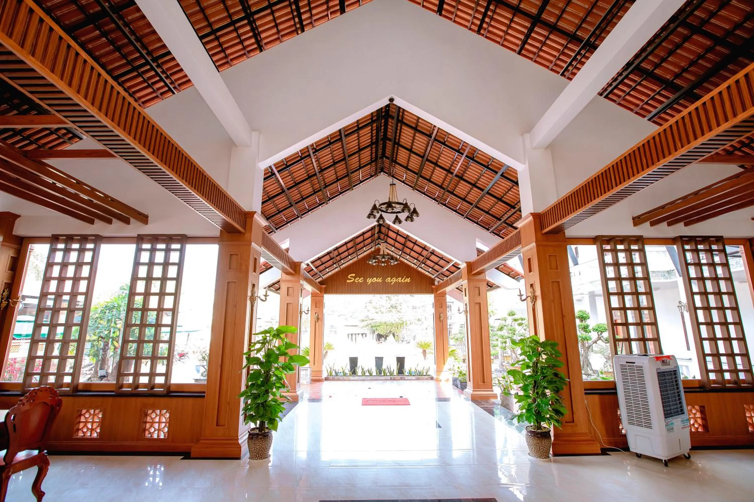 Lobby or reception in Thien An Hotel