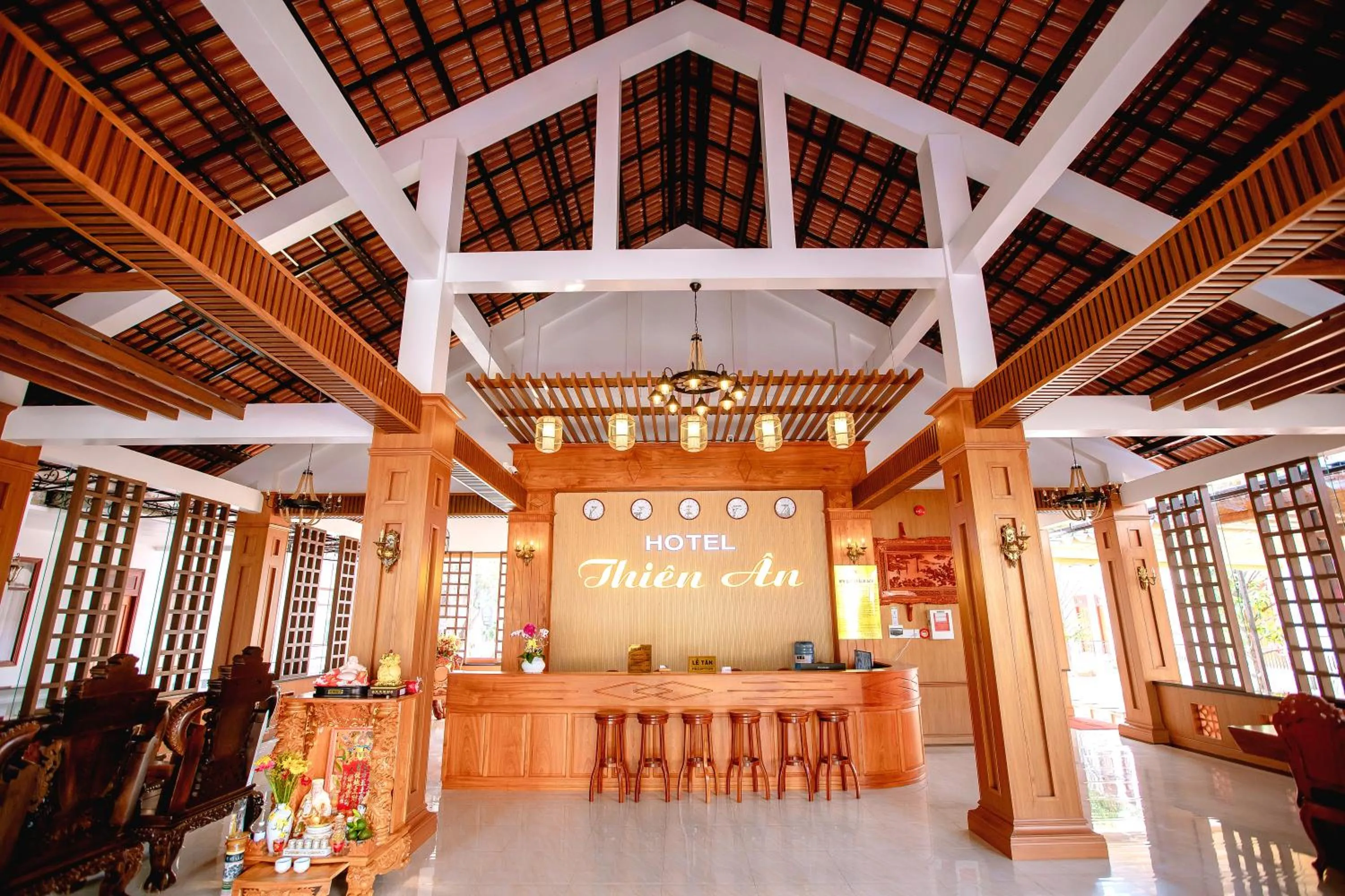 Lobby or reception in Thien An Hotel