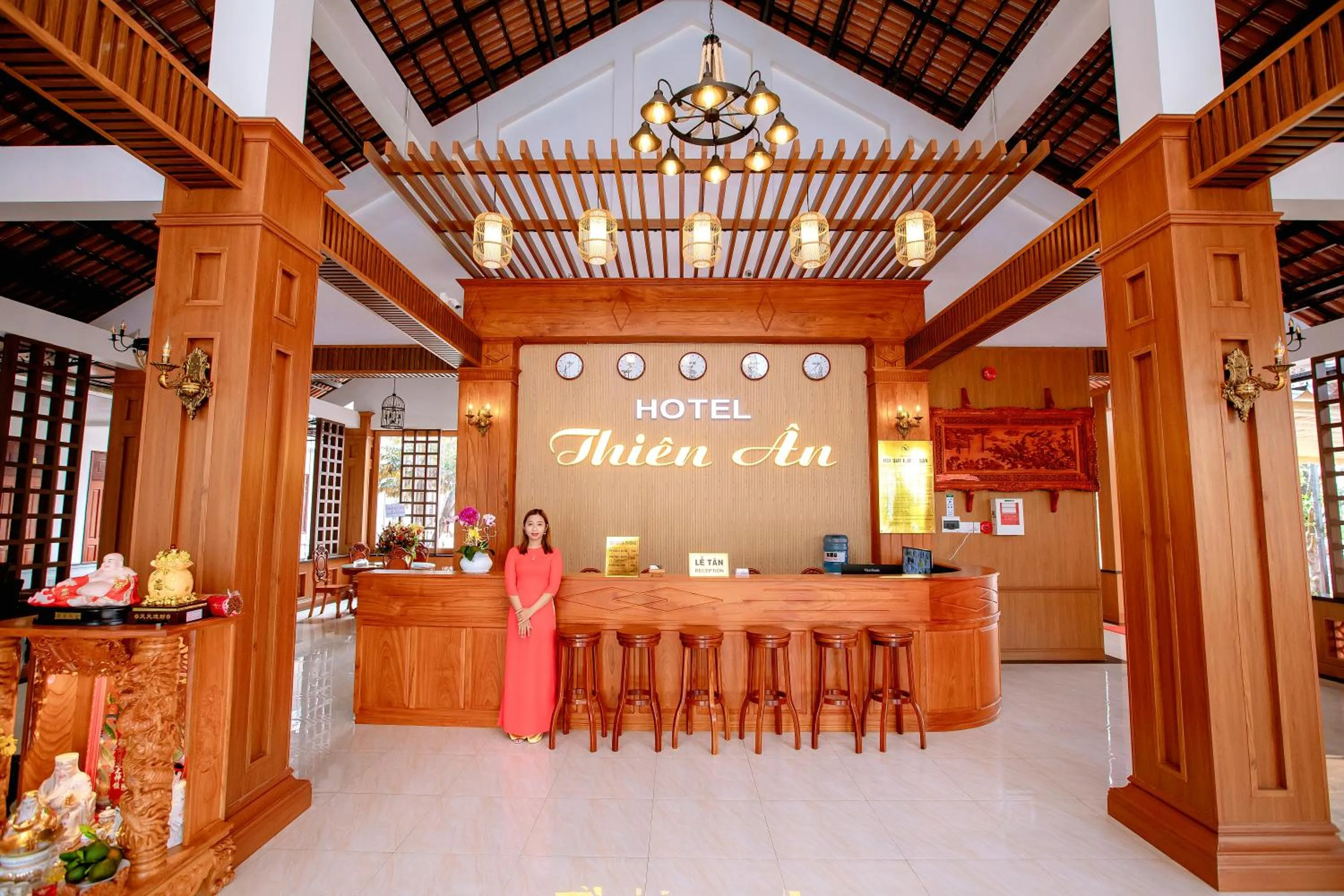 Lobby or reception in Thien An Hotel