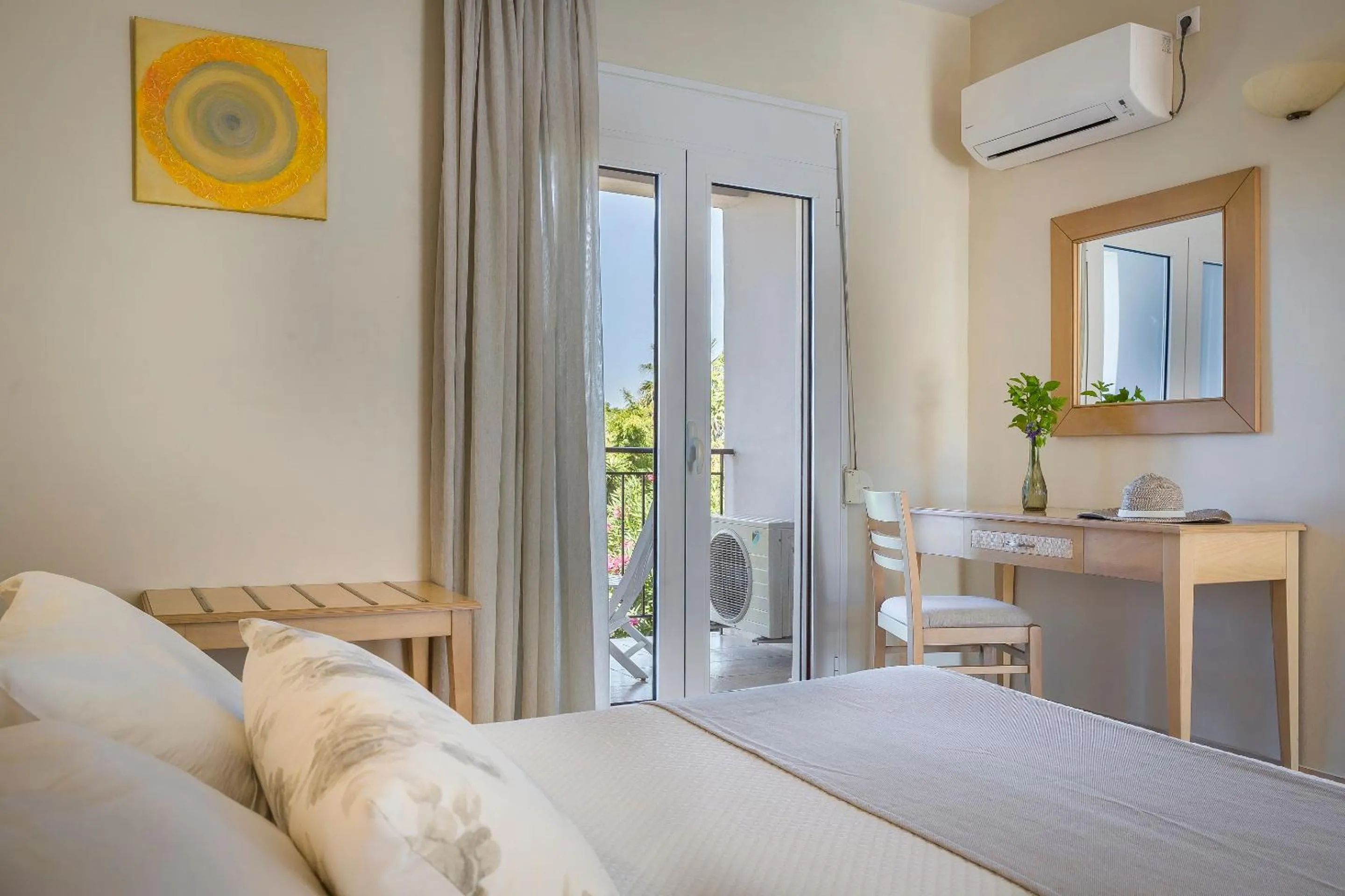 Patio, Bed in ASTRA Village Resort