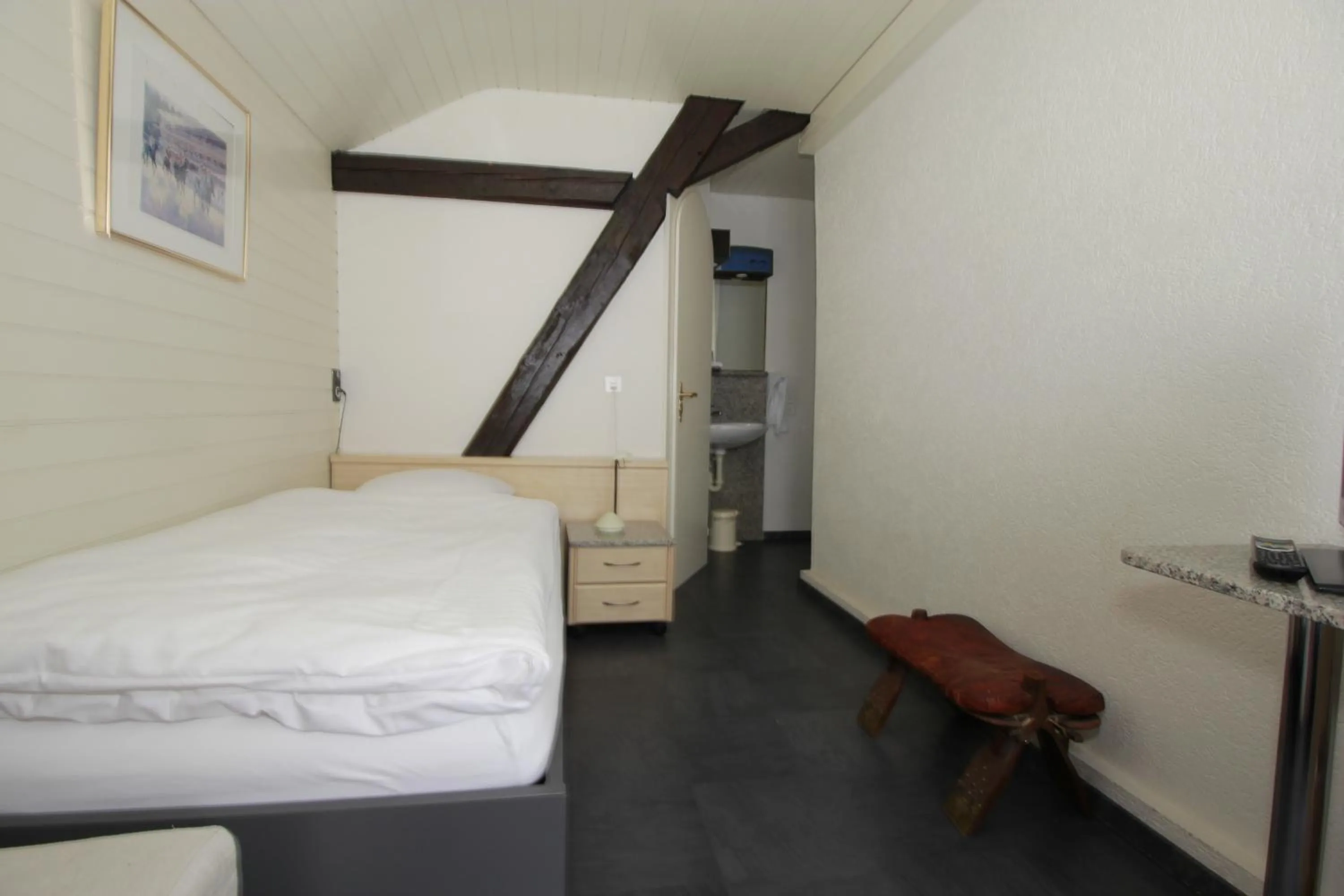 Bed in Hotel Hippel Krone