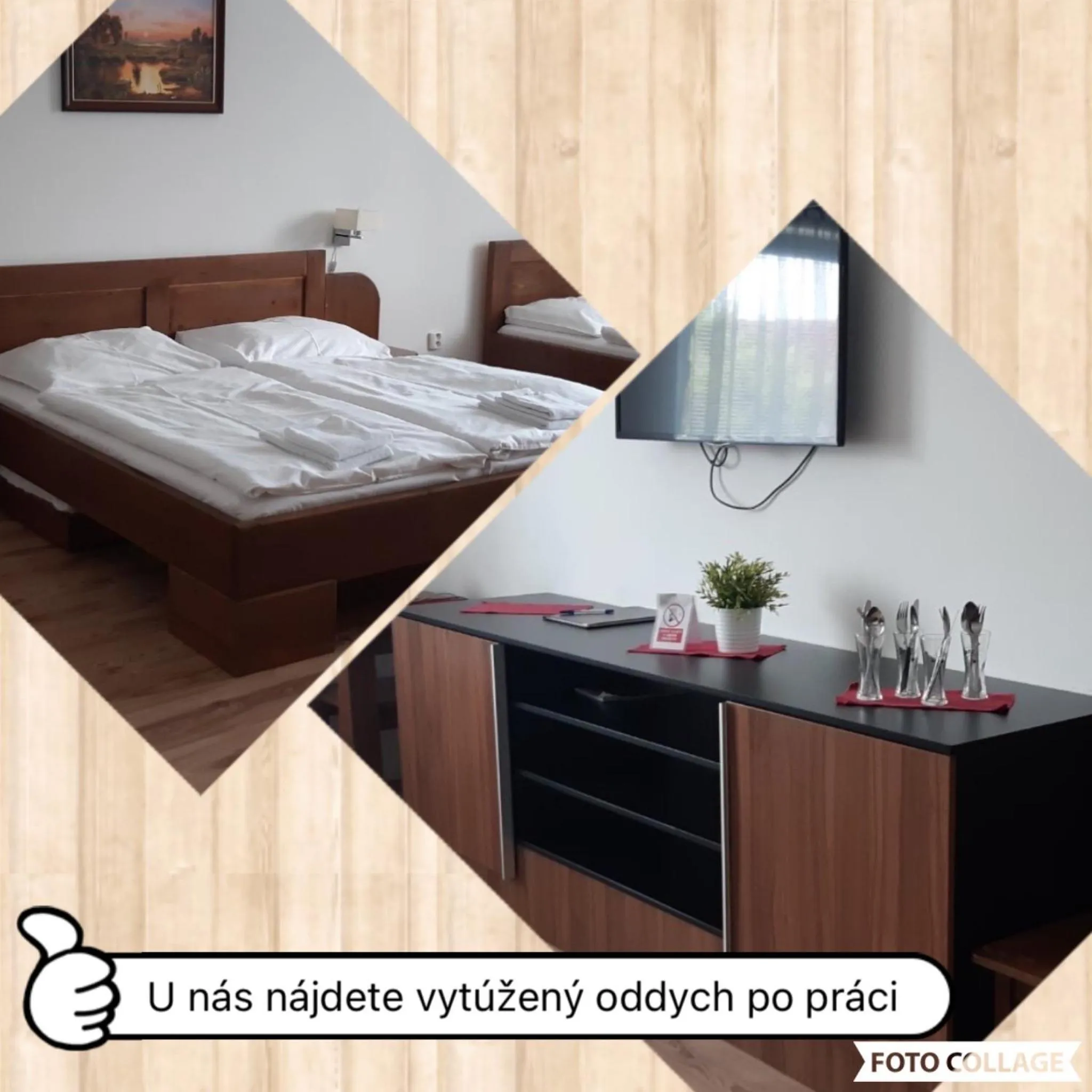 Bed in Motel Senec