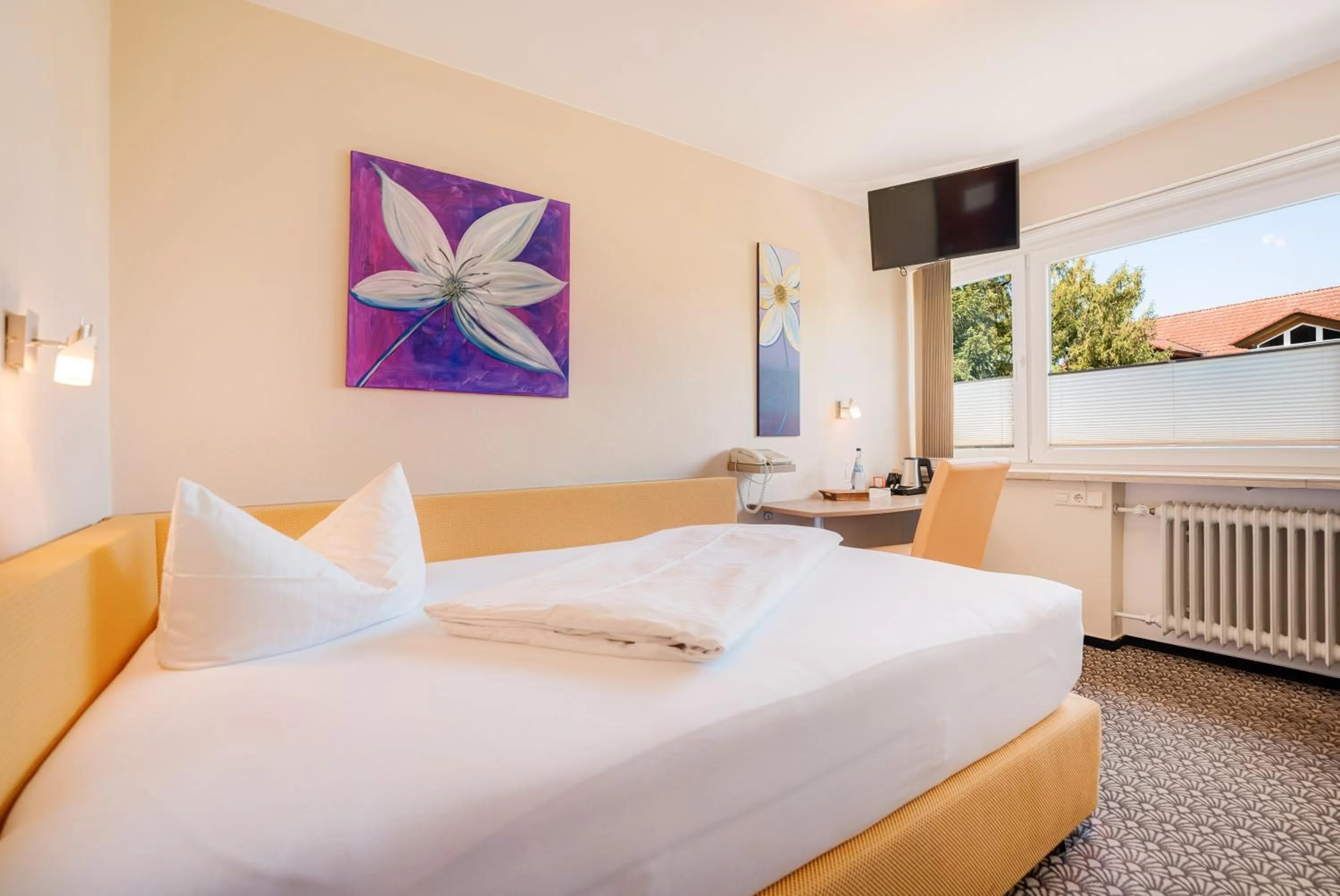 Bed in Parkhotel Lindau