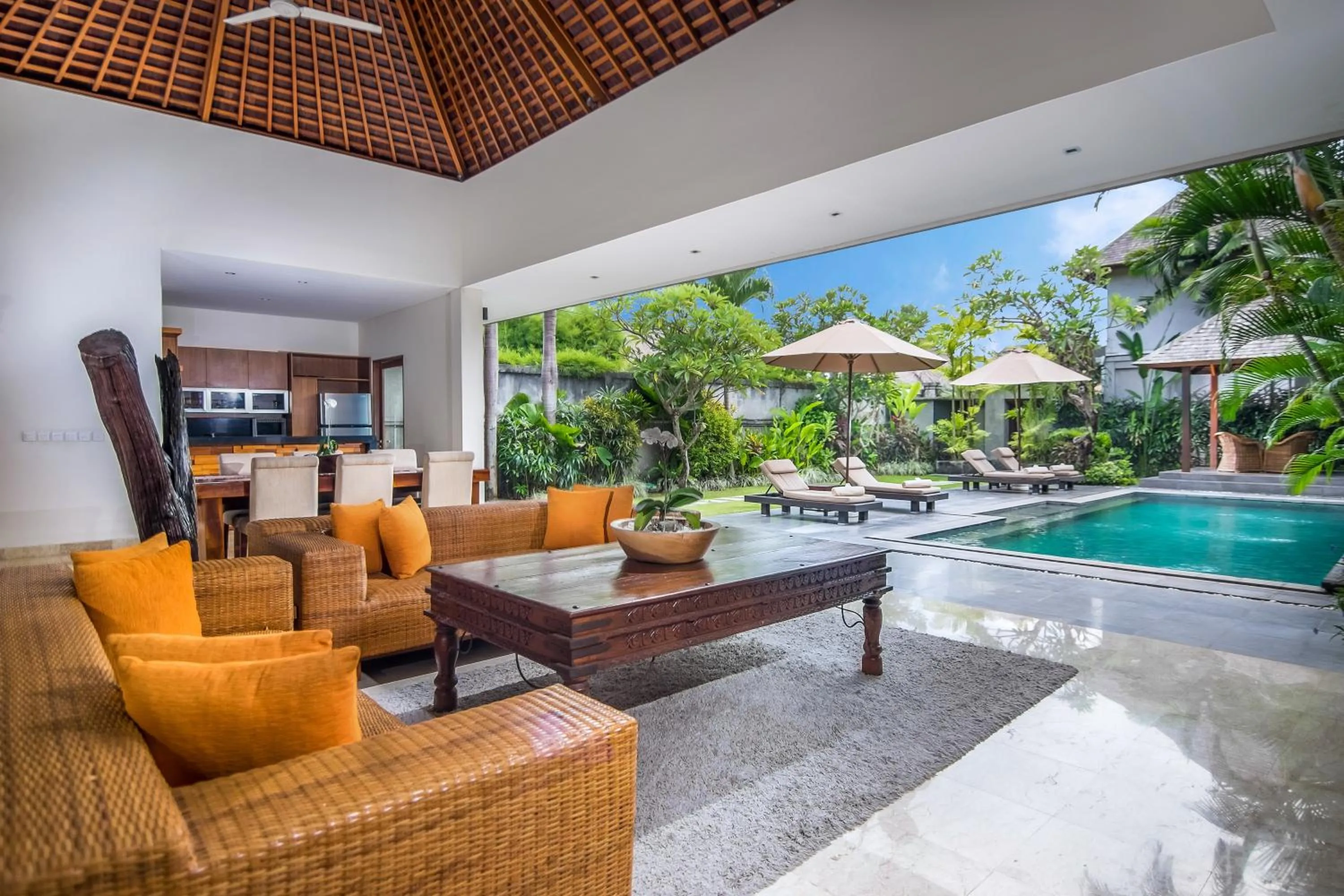 Living room in Serene Villas