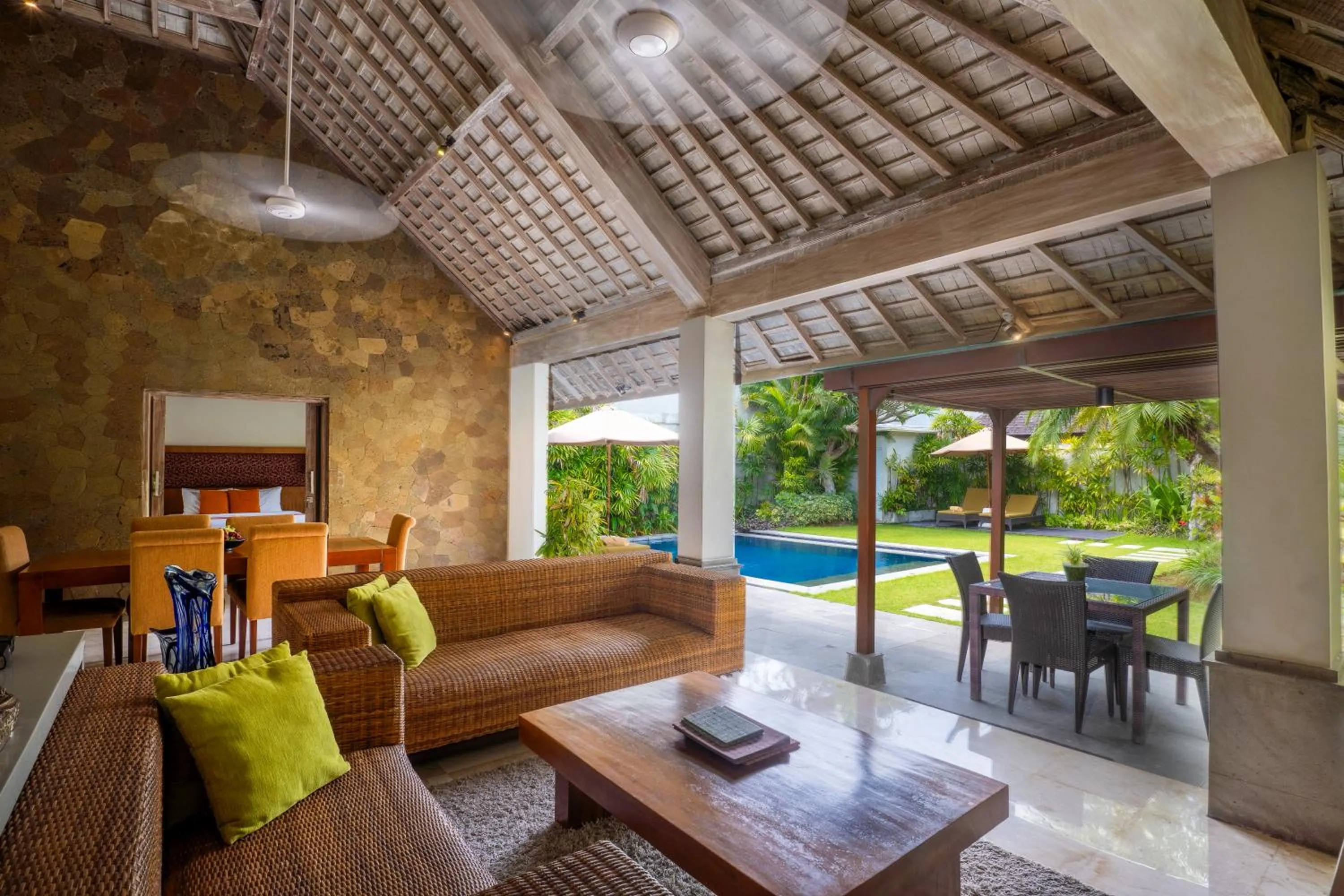 Living room in Serene Villas