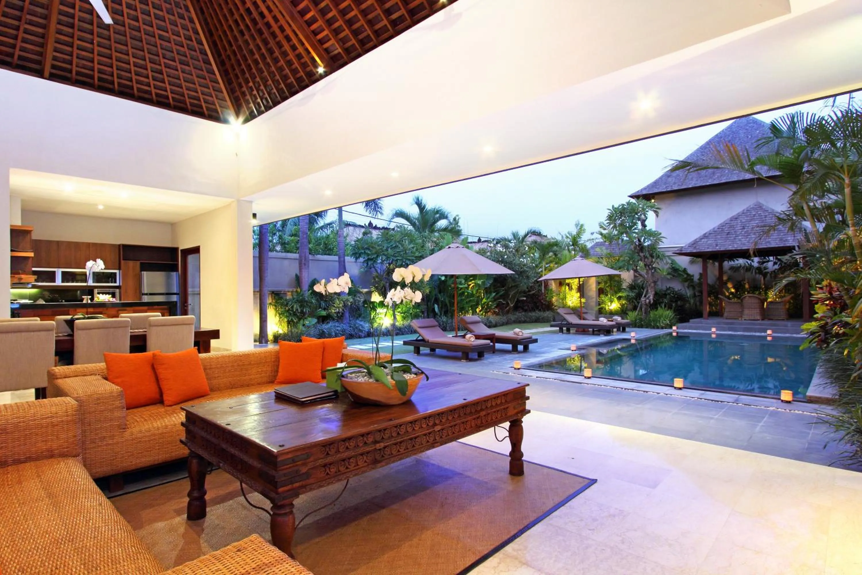Living room in Serene Villas