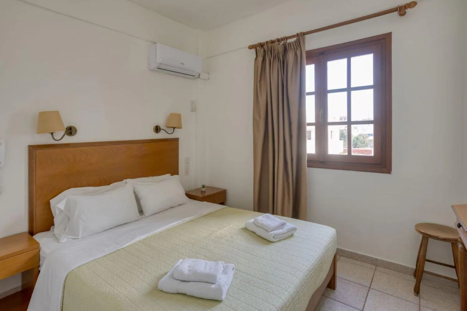 Bedroom, Bed in John Mary Apartments by Estia