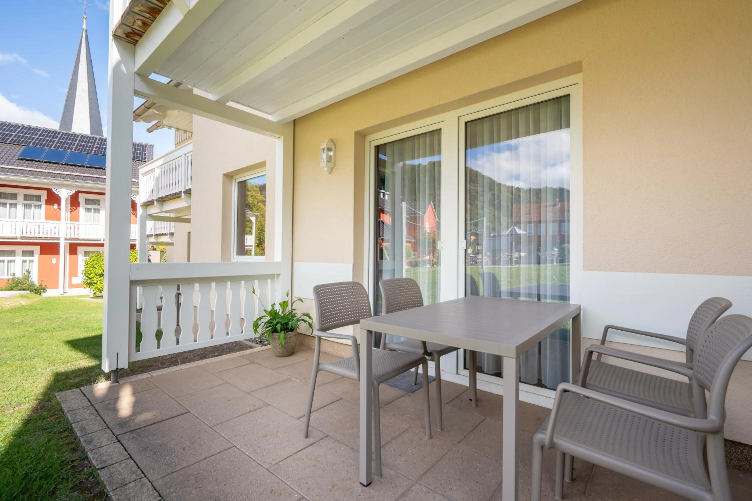 Balcony/Terrace in Hotelpark Bodetal mit Ferienwohnungen