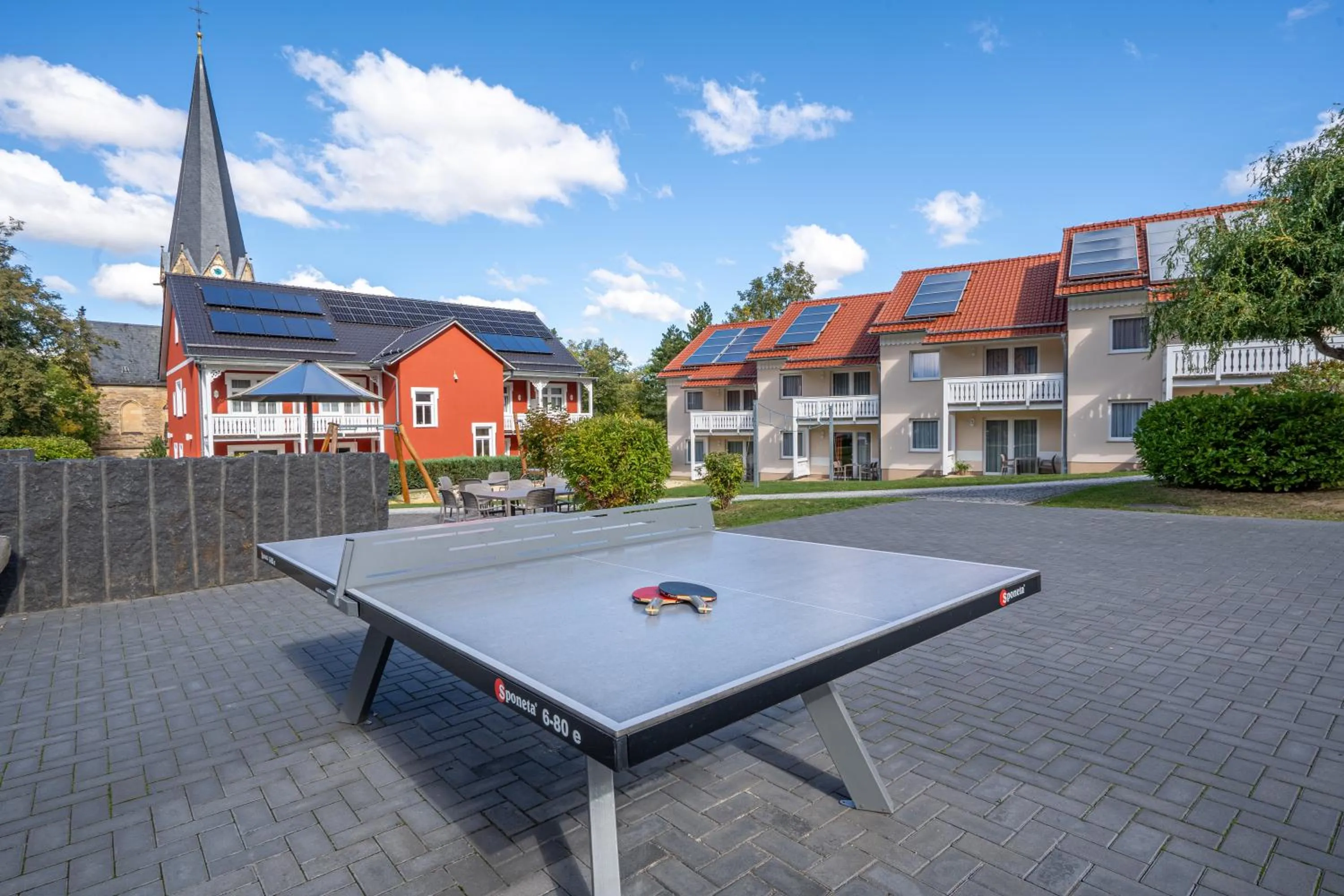 Table tennis in Hotelpark Bodetal mit Ferienwohnungen