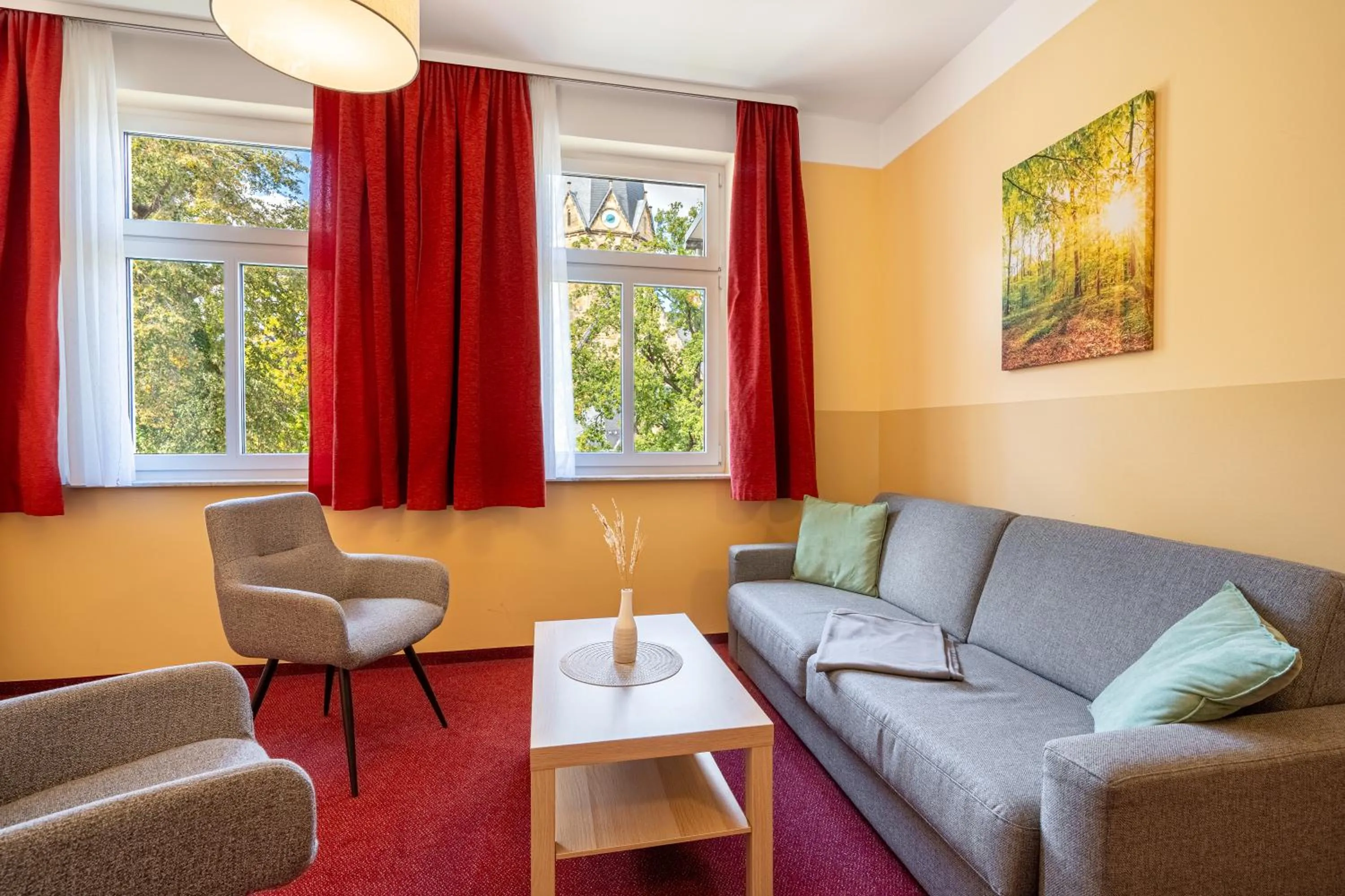 Living room in Hotelpark Bodetal mit Ferienwohnungen