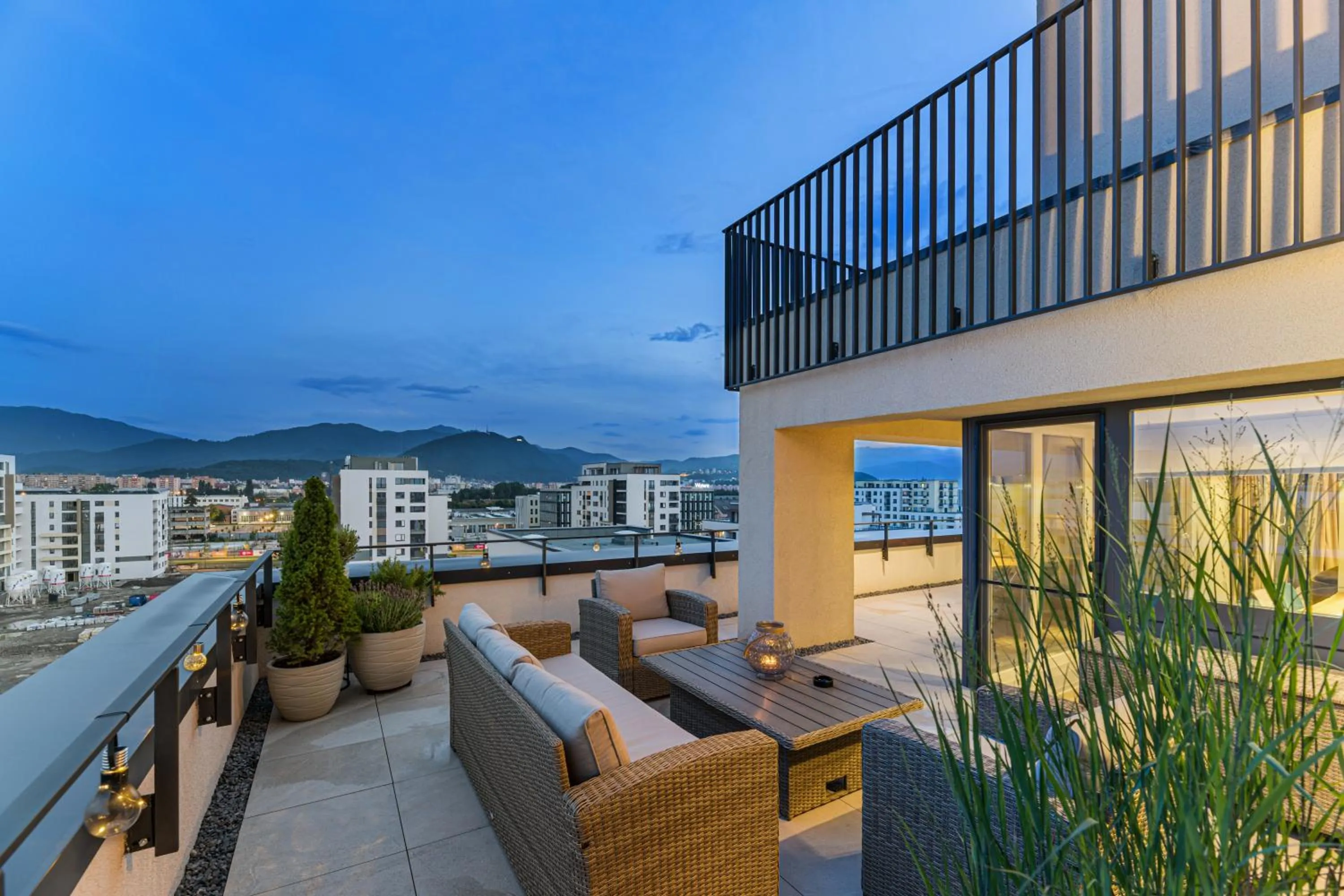 Balcony/Terrace in MK Apartments Brasov
