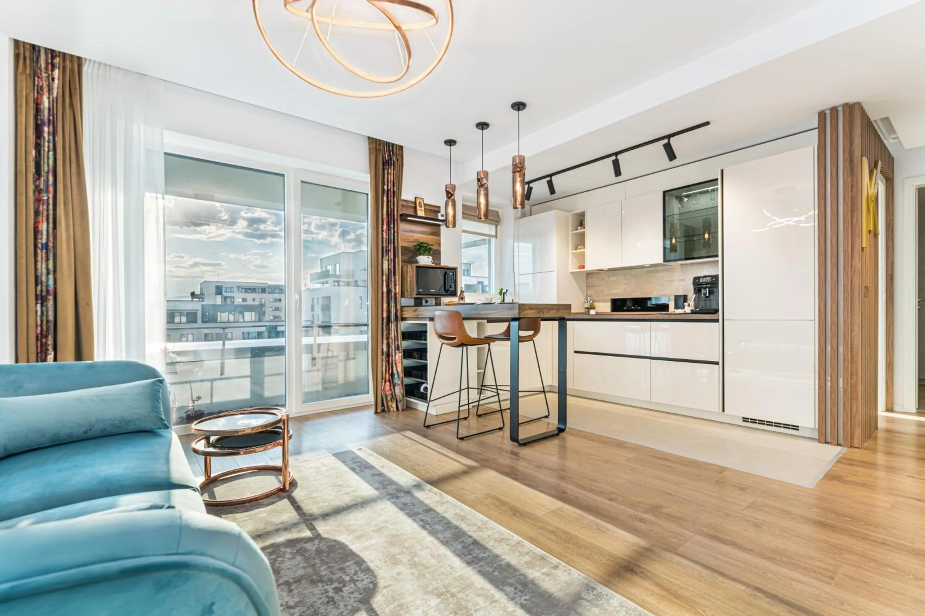 Kitchen or kitchenette in MK Apartments Brasov