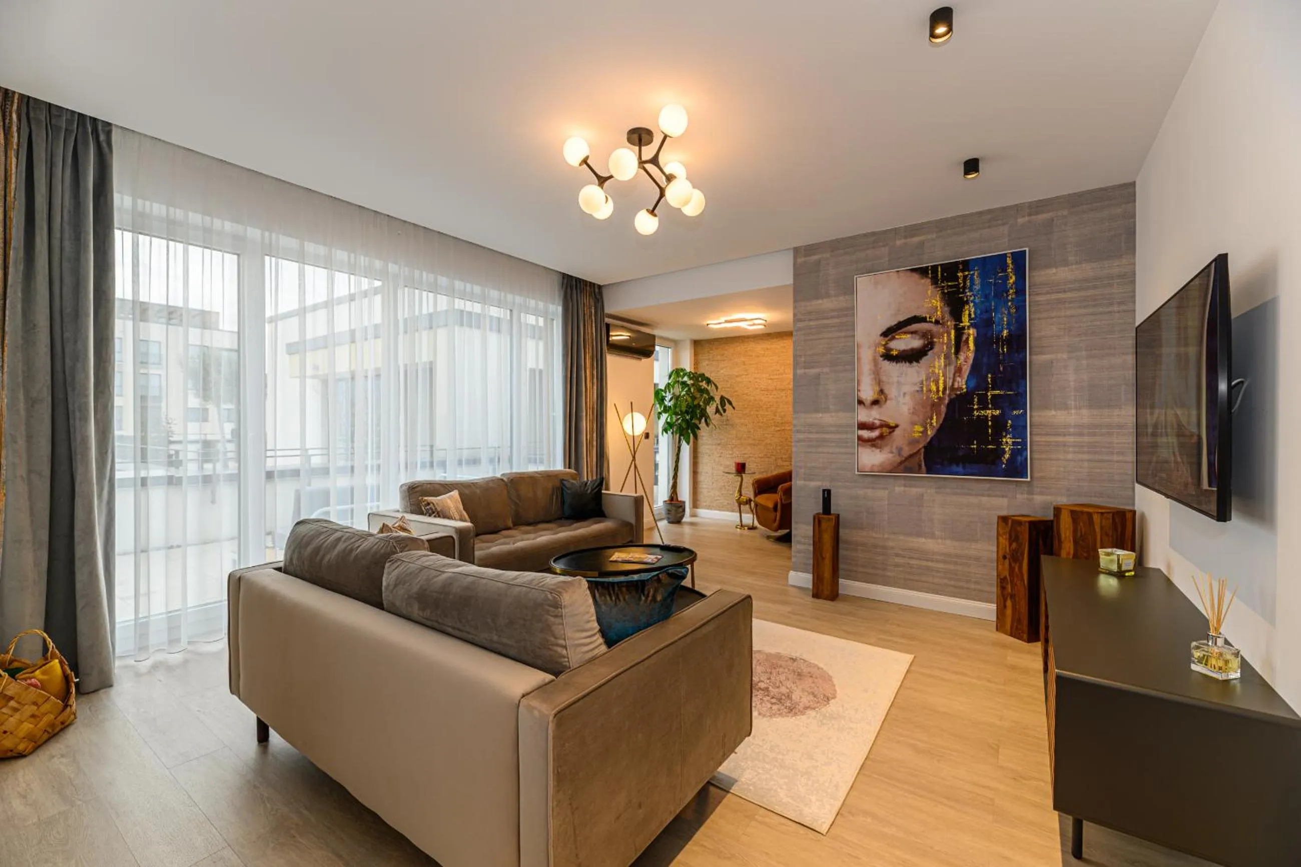 Living room in MK Apartments Brasov