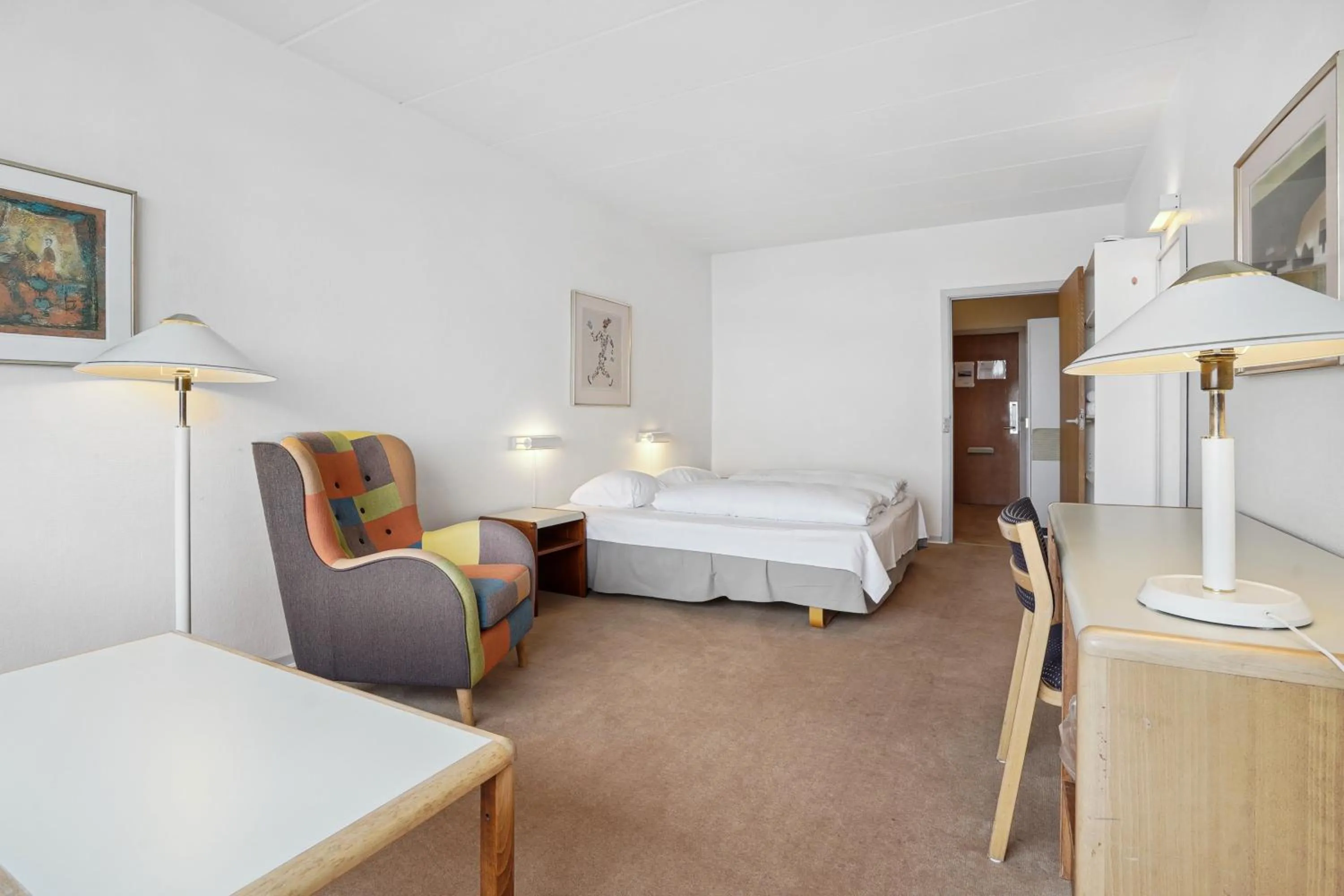 Bedroom, Bed in Hotel Østersø