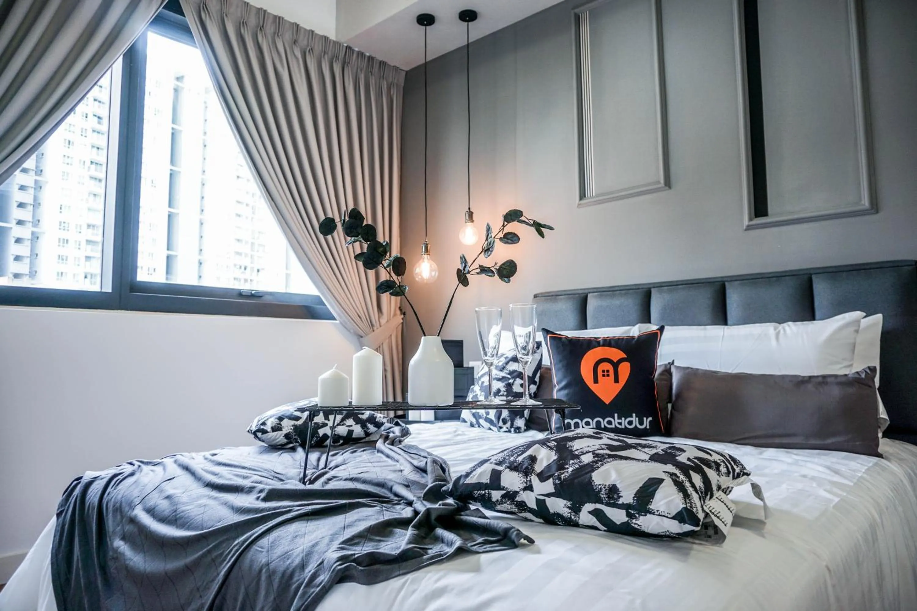 Bedroom, Bed in Manatidur@THE HUB SS2