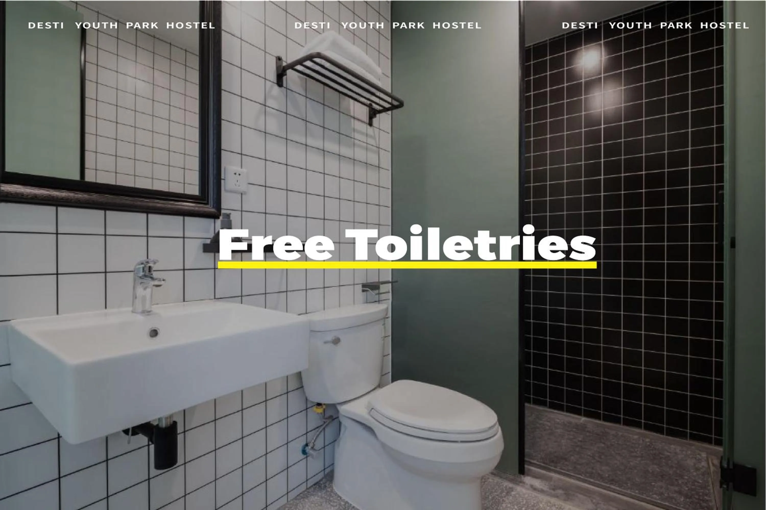 Toilet in Xi'an Desti Youth Park Hostel Bell & Drum Tower