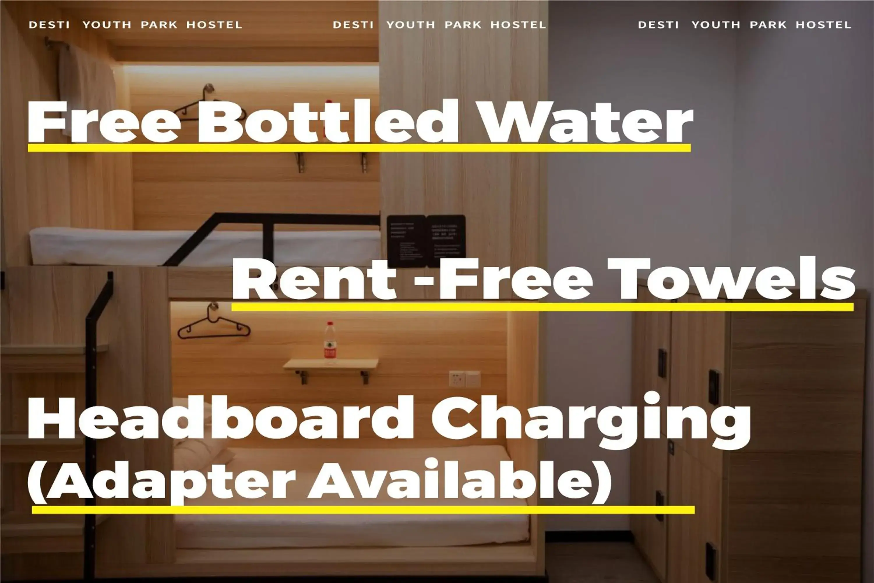 Bed in 6-Bed Female Dormitory Room in Xi'an Desti Youth Park Hostel Bell & Drum Tower Bed in 6-Bed Female Dormitory Room in Xi'an Desti Youth Park Hostel Bell & Drum Tower