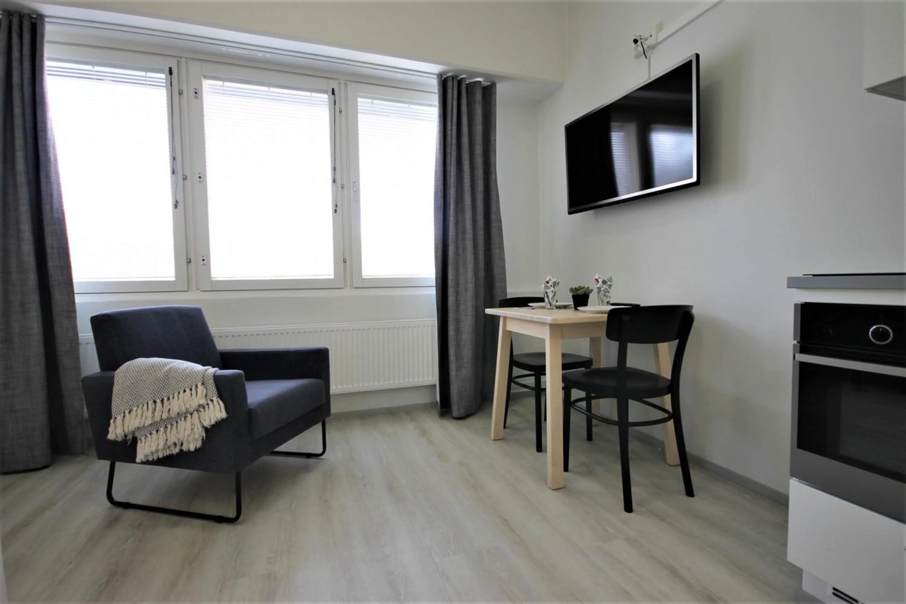 Dining area in Forenom Aparthotel Kuopio
