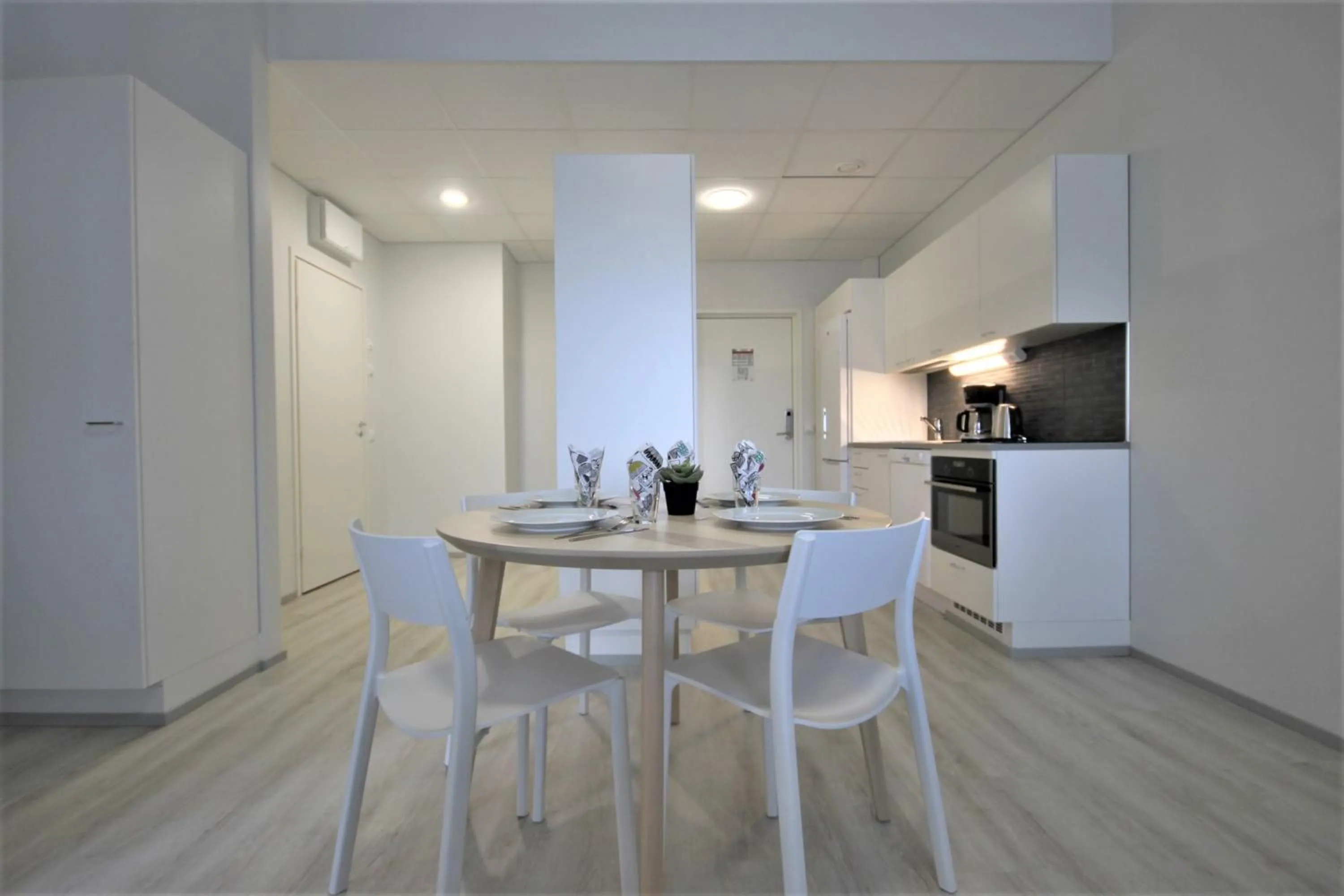 Dining area in Forenom Aparthotel Kuopio