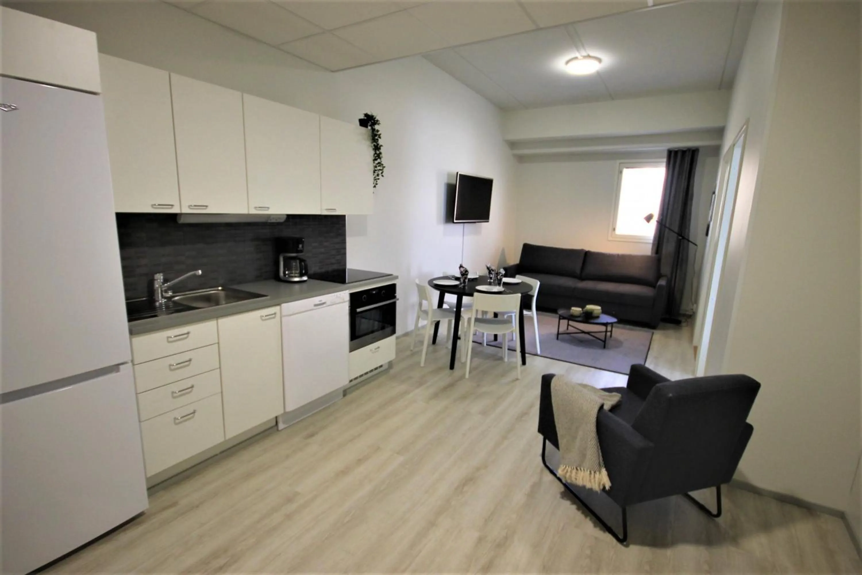Kitchen or kitchenette in Forenom Aparthotel Kuopio