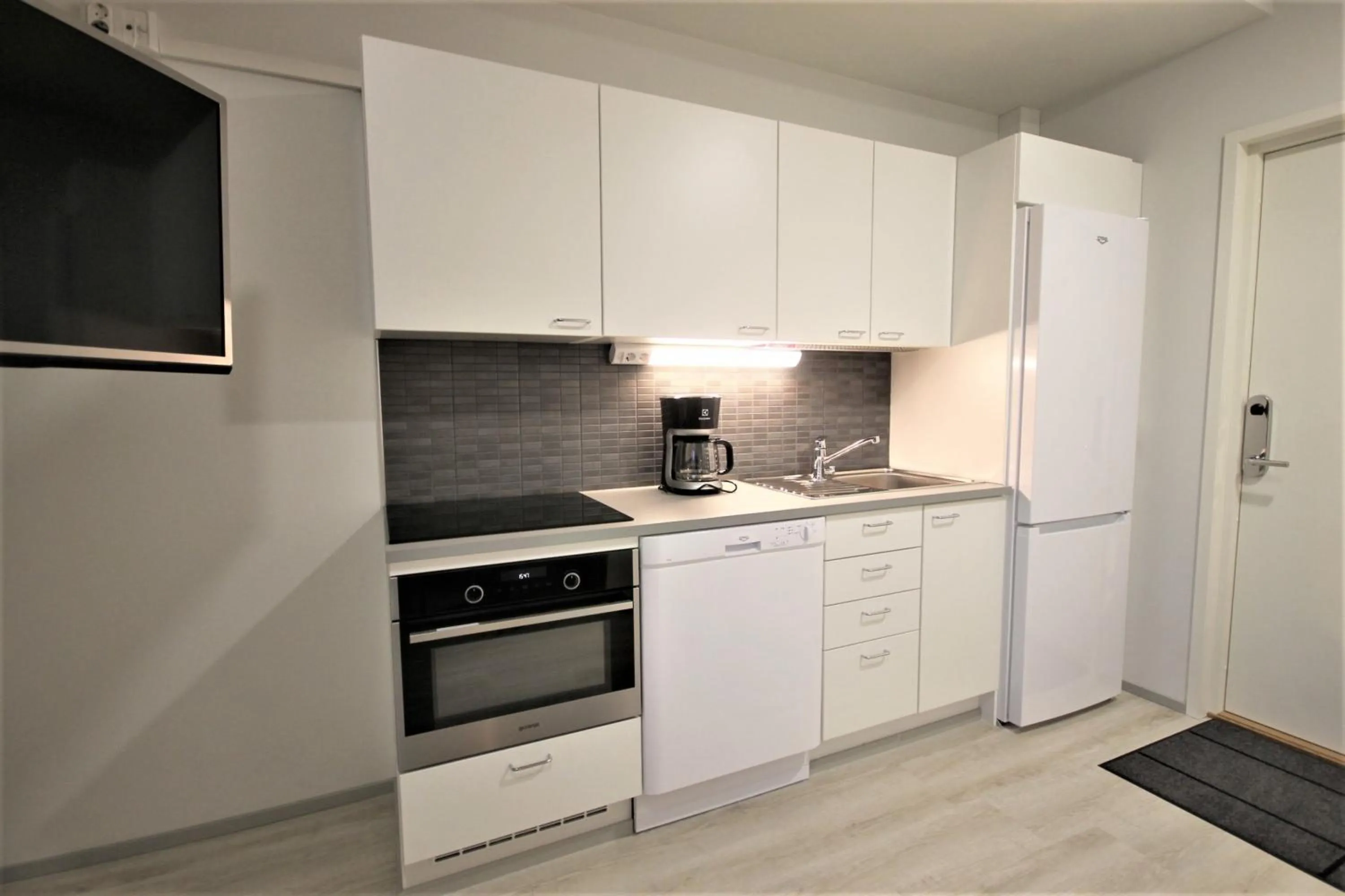 Kitchen or kitchenette in Forenom Aparthotel Kuopio