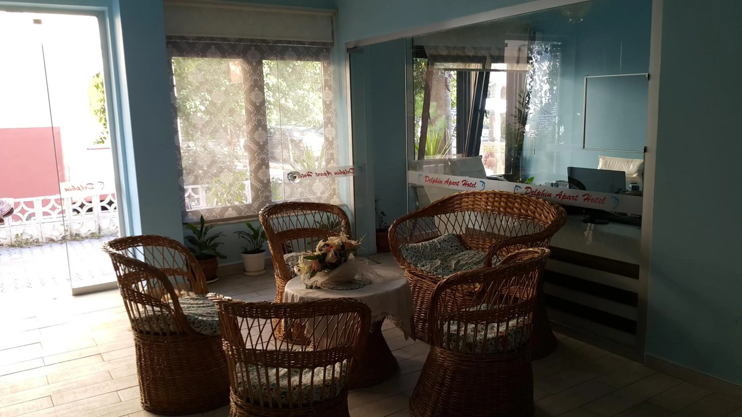 Lobby or reception in Delphin Hotel Side