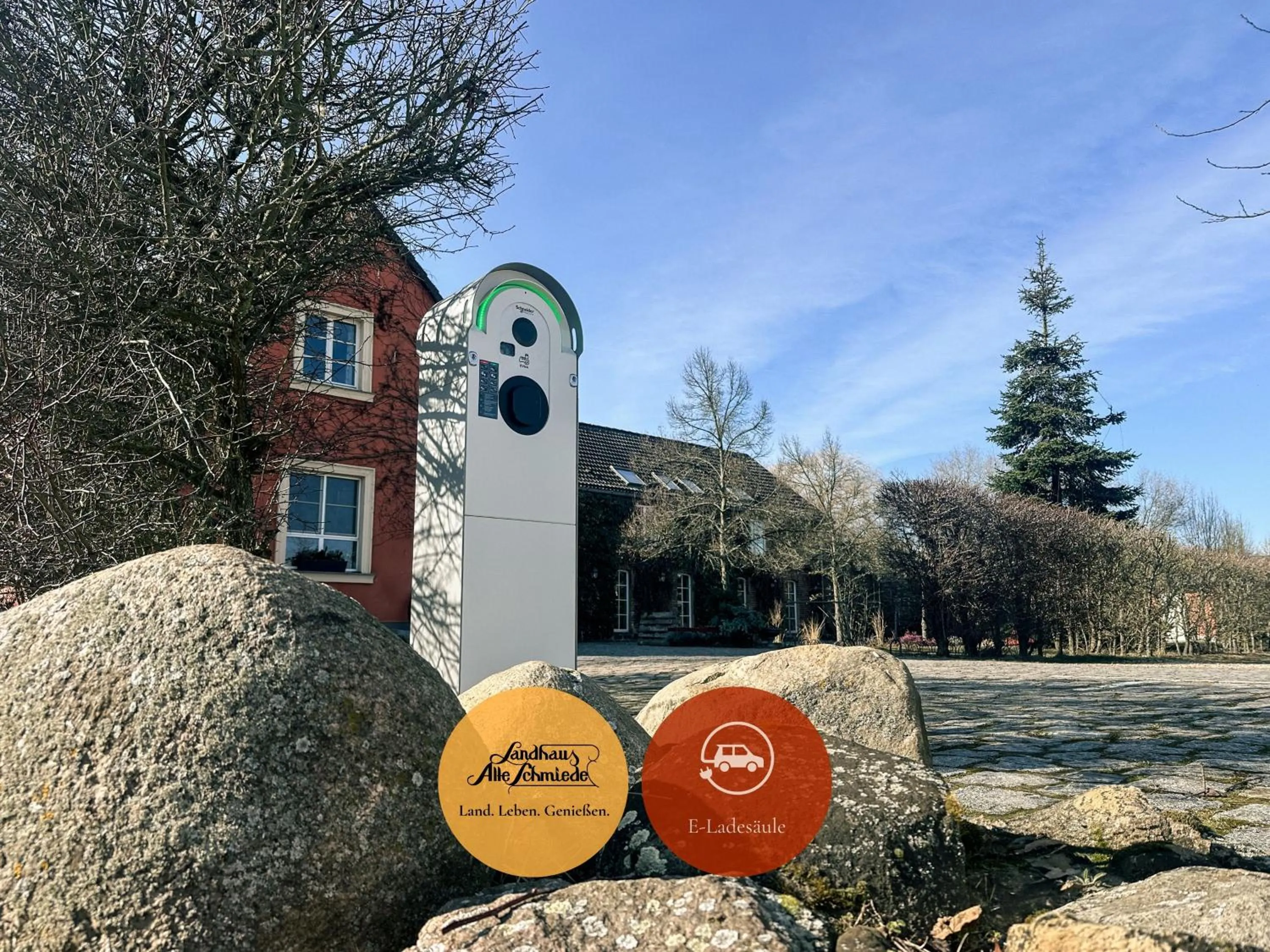 Text overlay in Landhaus Alte Schmiede