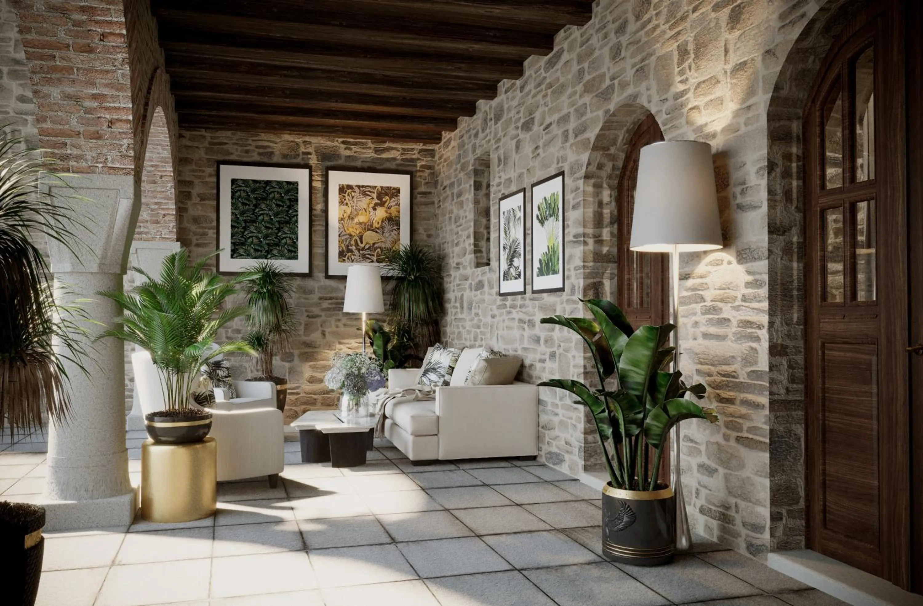 Patio in Suites&Atelier Lake Como