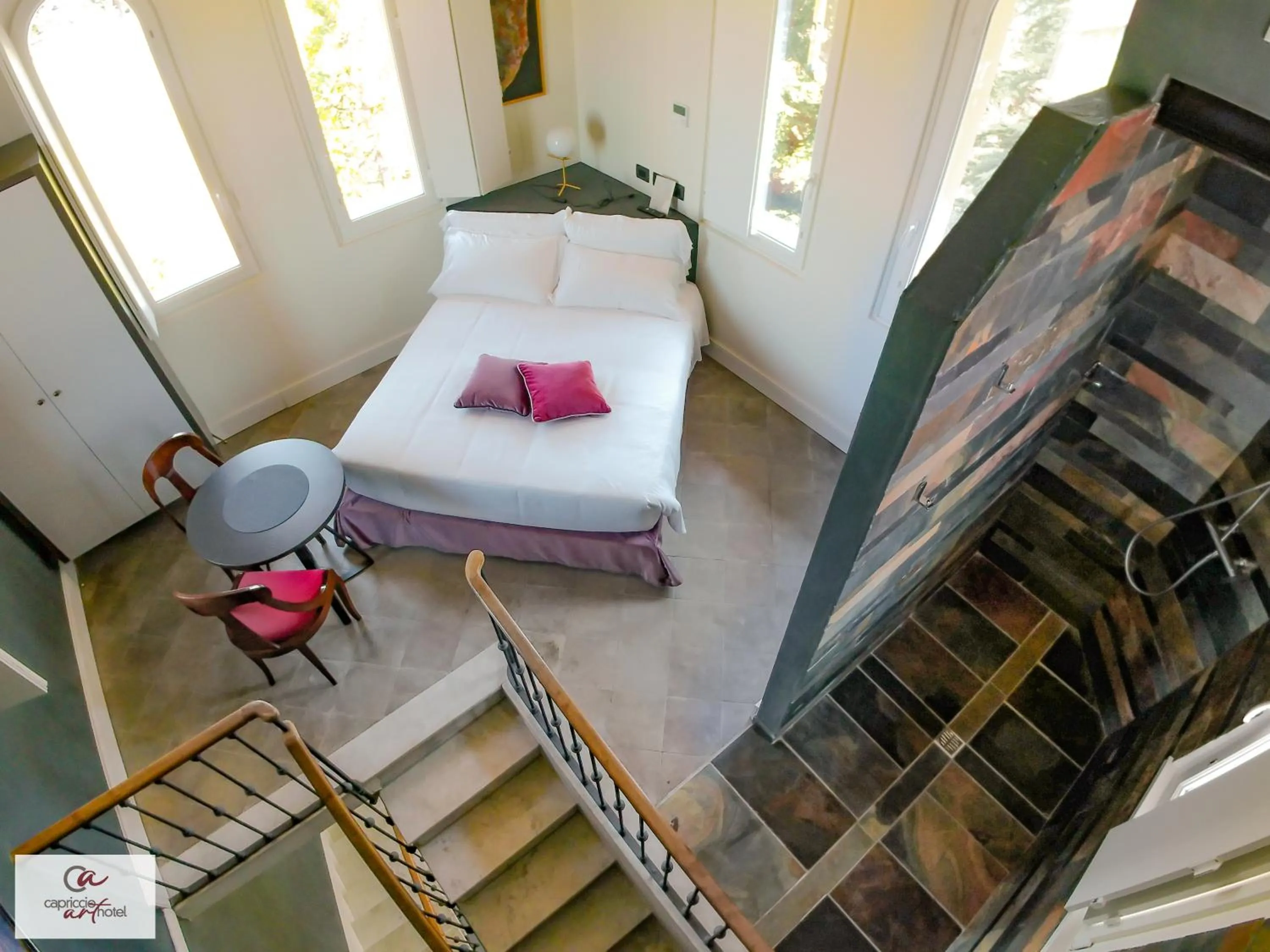 Bedroom, Bed in Capriccio Art Hotel