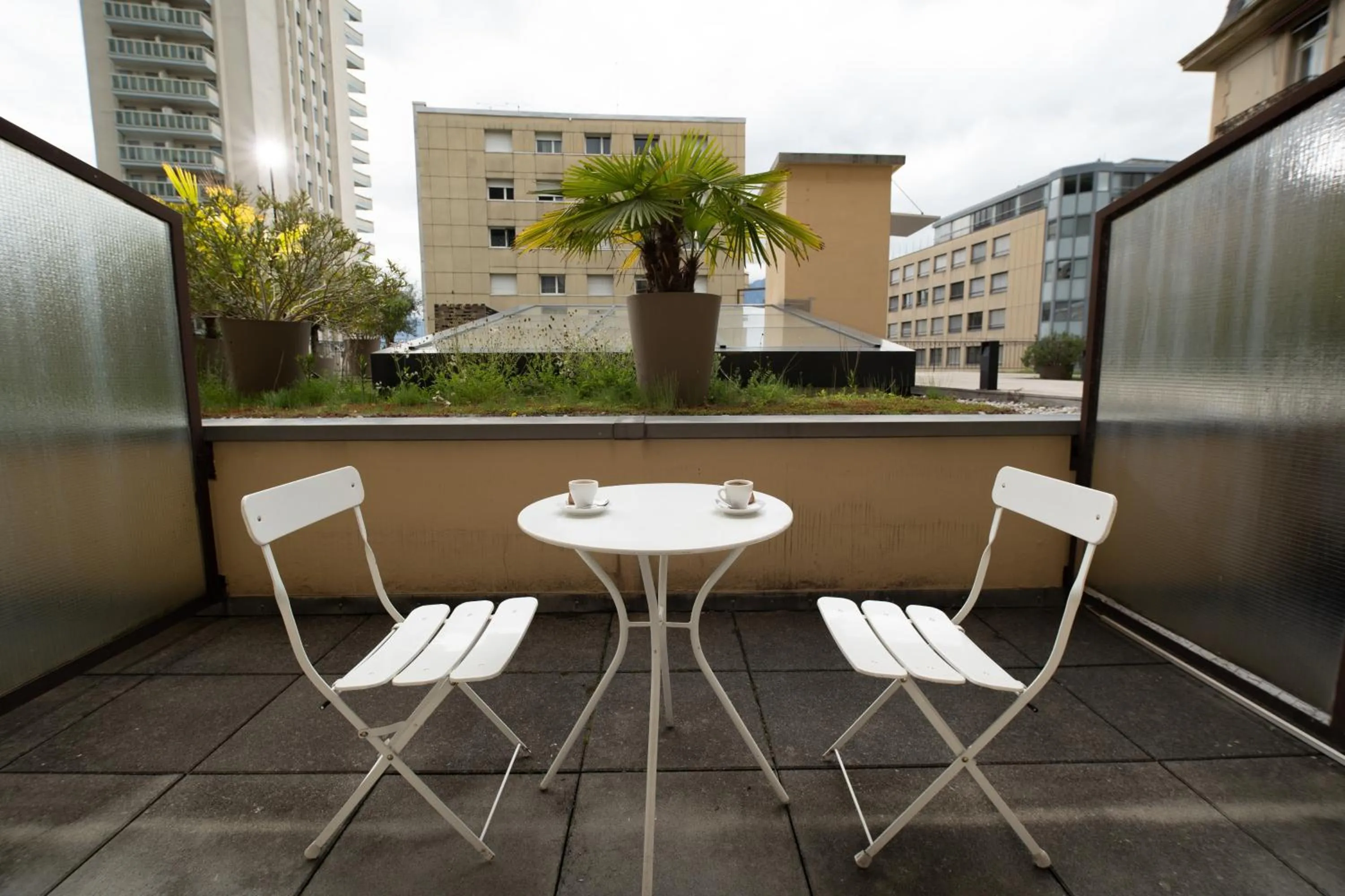 Balcony/Terrace in J5 Hotels Helvetie & La Brasserie