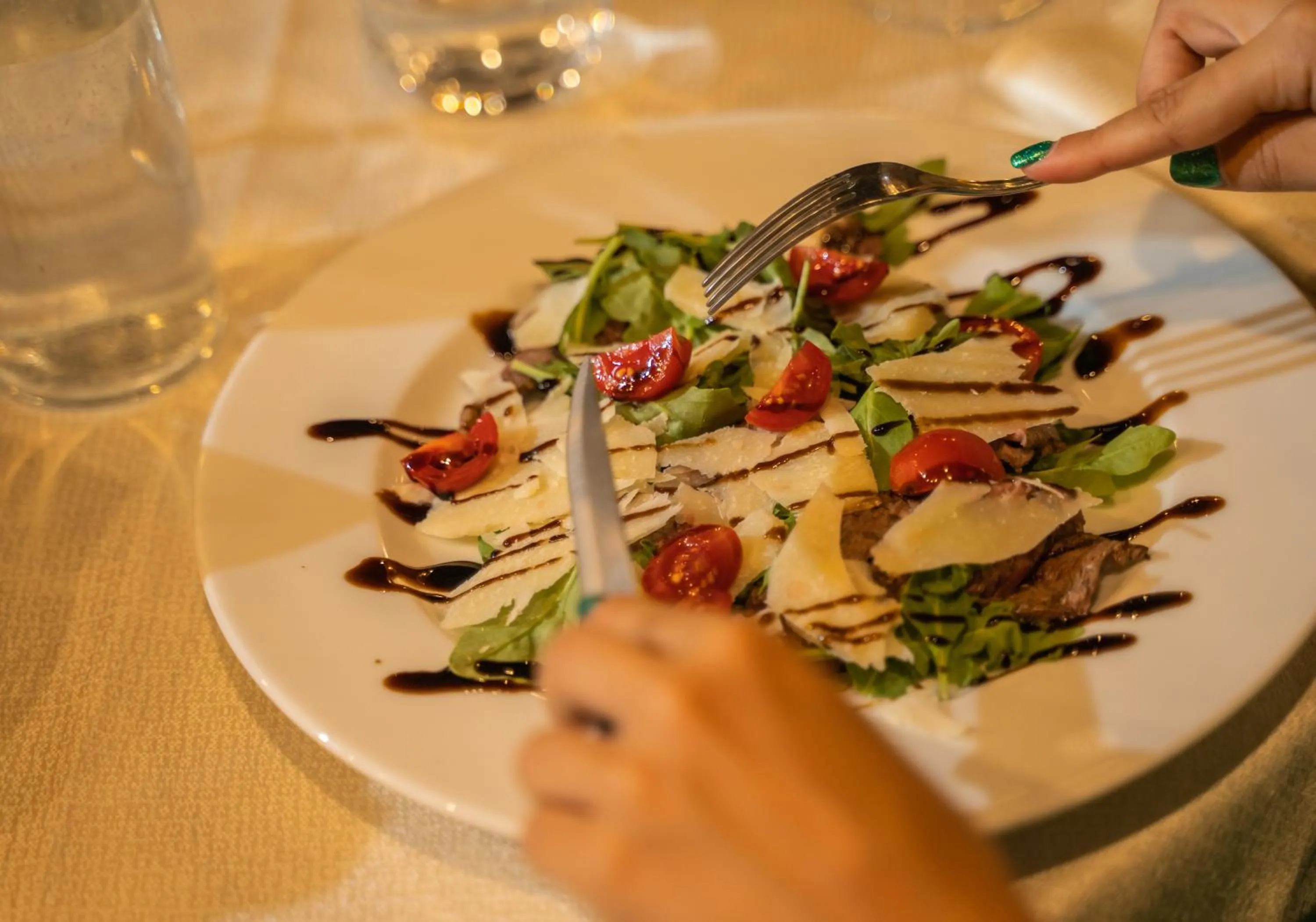 Dinner in Le Querce Farmhouse