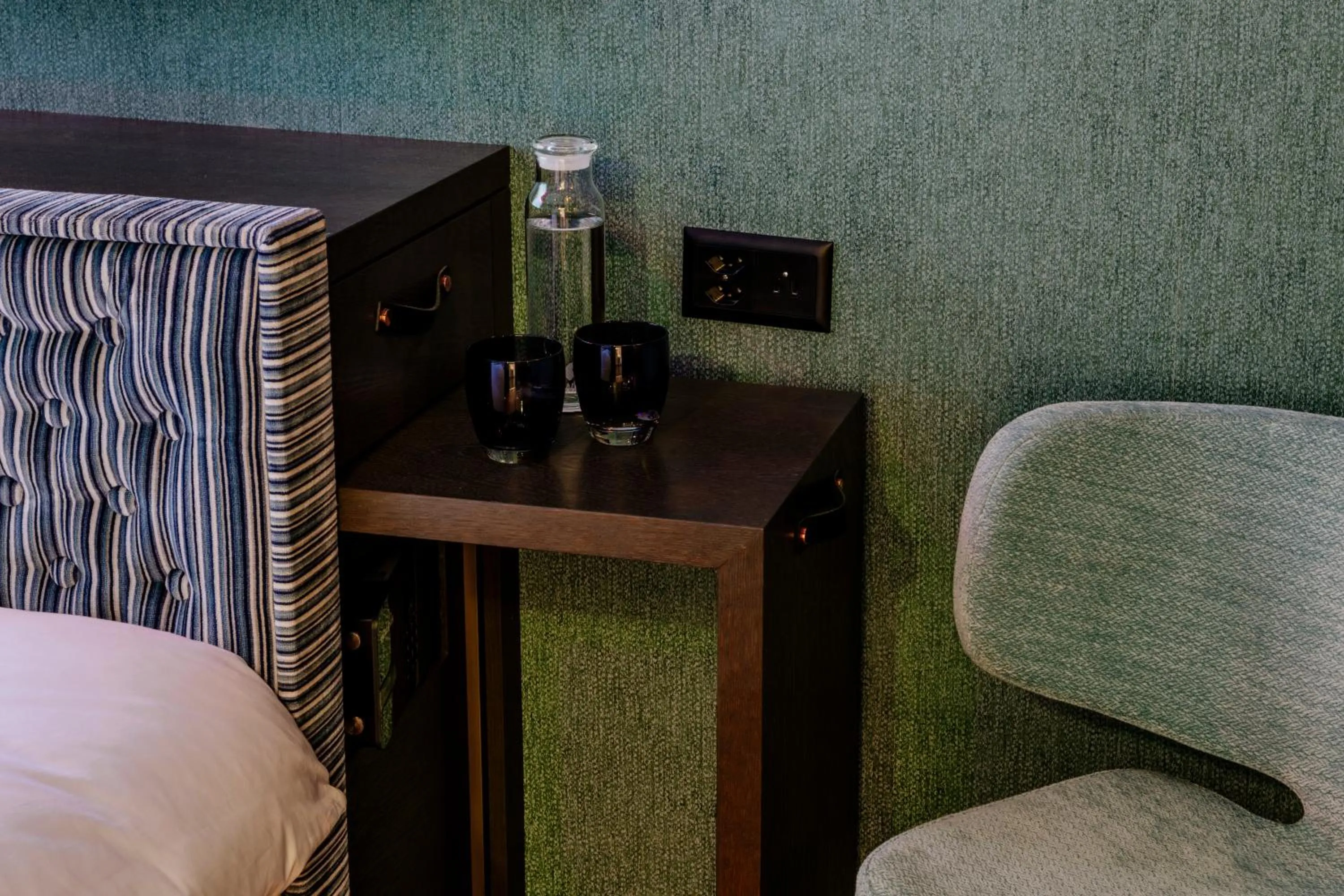 Decorative detail, Bed in Opera Hotel Zürich