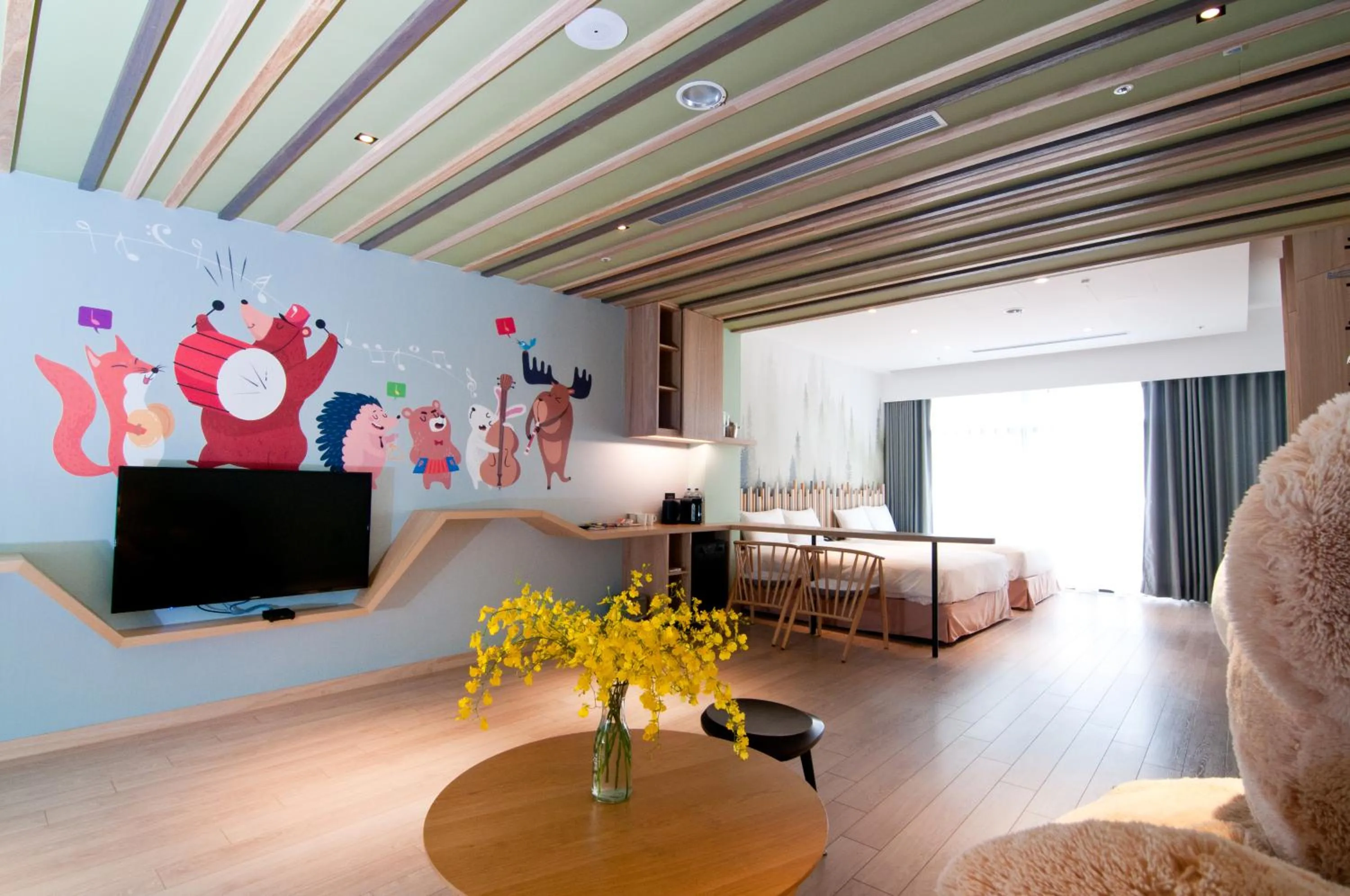 Living room in The Brick Hotel