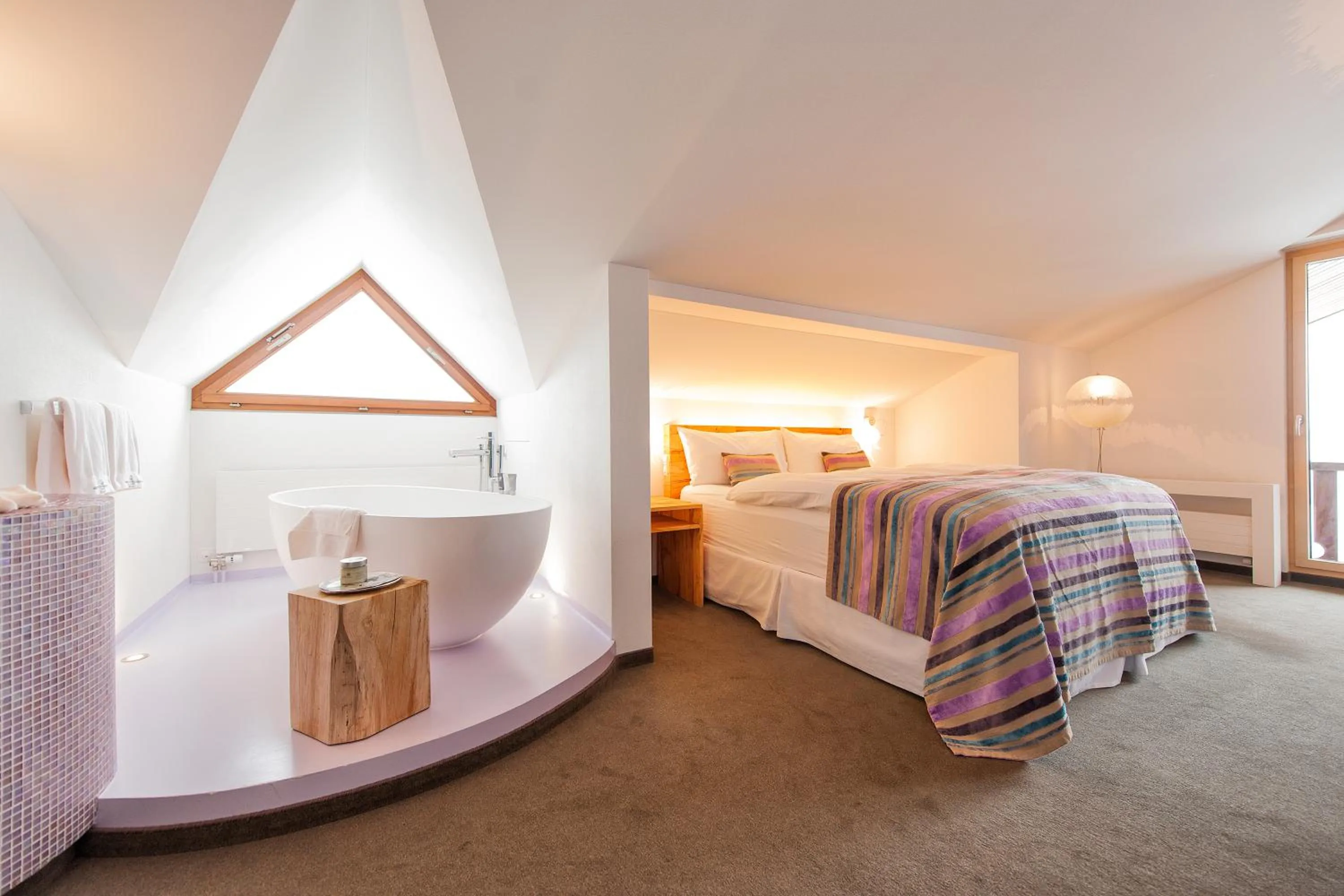 Photo of the whole room, Bed in Wellness Hotel Stoos