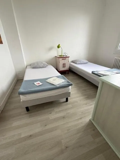 Bedroom, Bed in Hebergements le Camp d'Auneau - Leboudubout